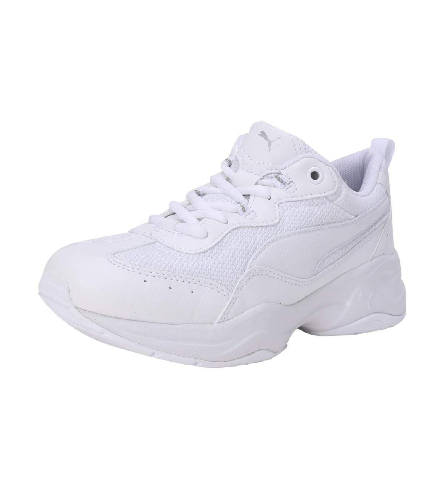 PUMA Women's Cilia Sneaker - 39 EU | Puma White Gray Violet & Silver | International Shipping Available - Buy Online on GoSupps.com