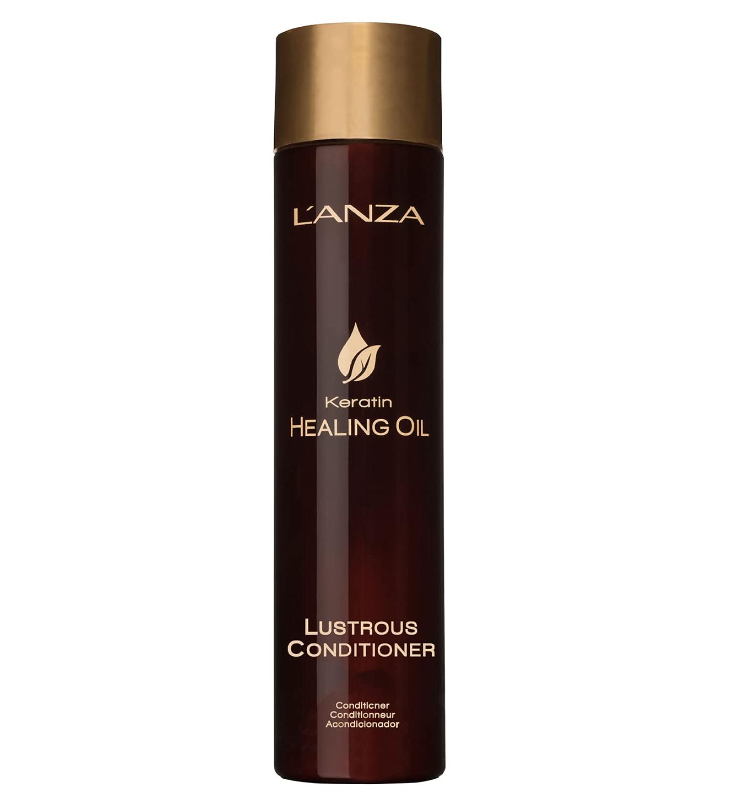 L'ANZA Keratin Healing Oil Lustrous Conditioner - Nourishing, Repairing, and Strengthening for Silky Smooth Hair | Sulfate, Paraben, and Gluten-Free (8.5 Fl Oz) - Buy Online on GoSupps.com