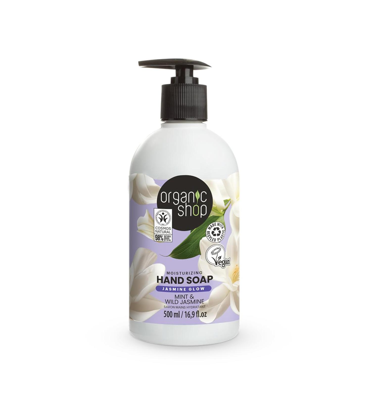 Buy Natural Moisturising Hand Soap Mint & Jasmine 17.5oz - Nourishing & Refreshing | International Shipping Available - Buy Online on GoSupps.com
