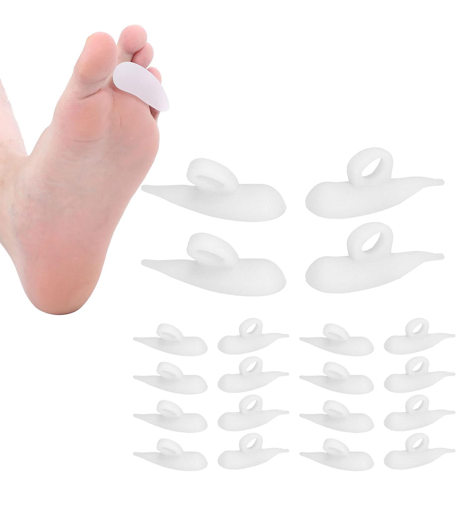 Buy 10 Pairs Hammer Toe Cushions Pads | Gel Spacer & Claw Toe Relief - Improve Foot Pain & Walking Stability (White) - International Shipping Available - Buy Online on GoSupps.com