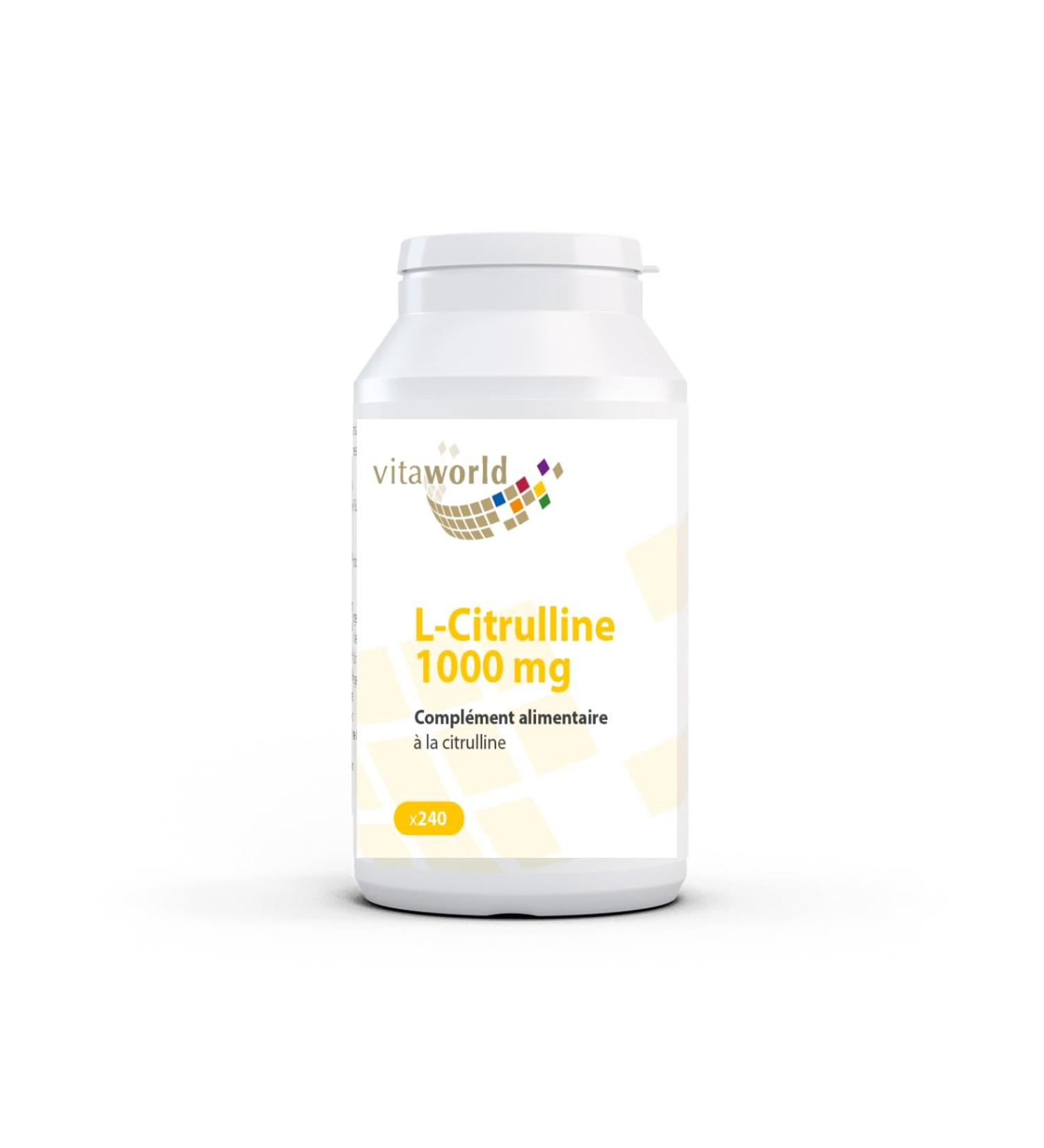 Vita World L-Citrulline 1000 mg High Dosed 240 Tablets Vegetarian tablet high bioavailability
