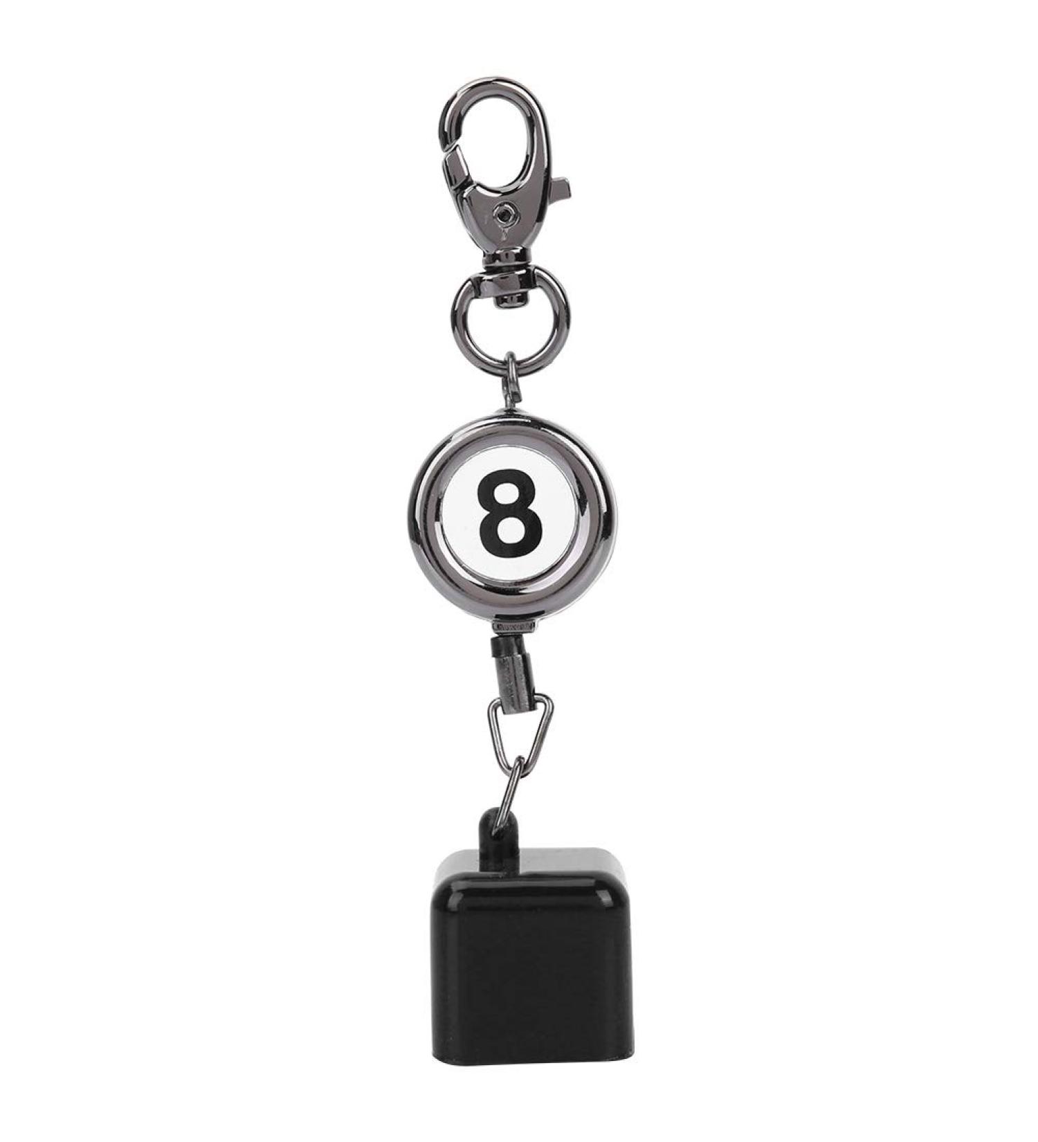 Diyeeni Portable Billiards Pool Cue Chalk Holder - Retractable Cord, Key Ring - Pool Cue Case Accessory - Buy Online on GoSupps.com
