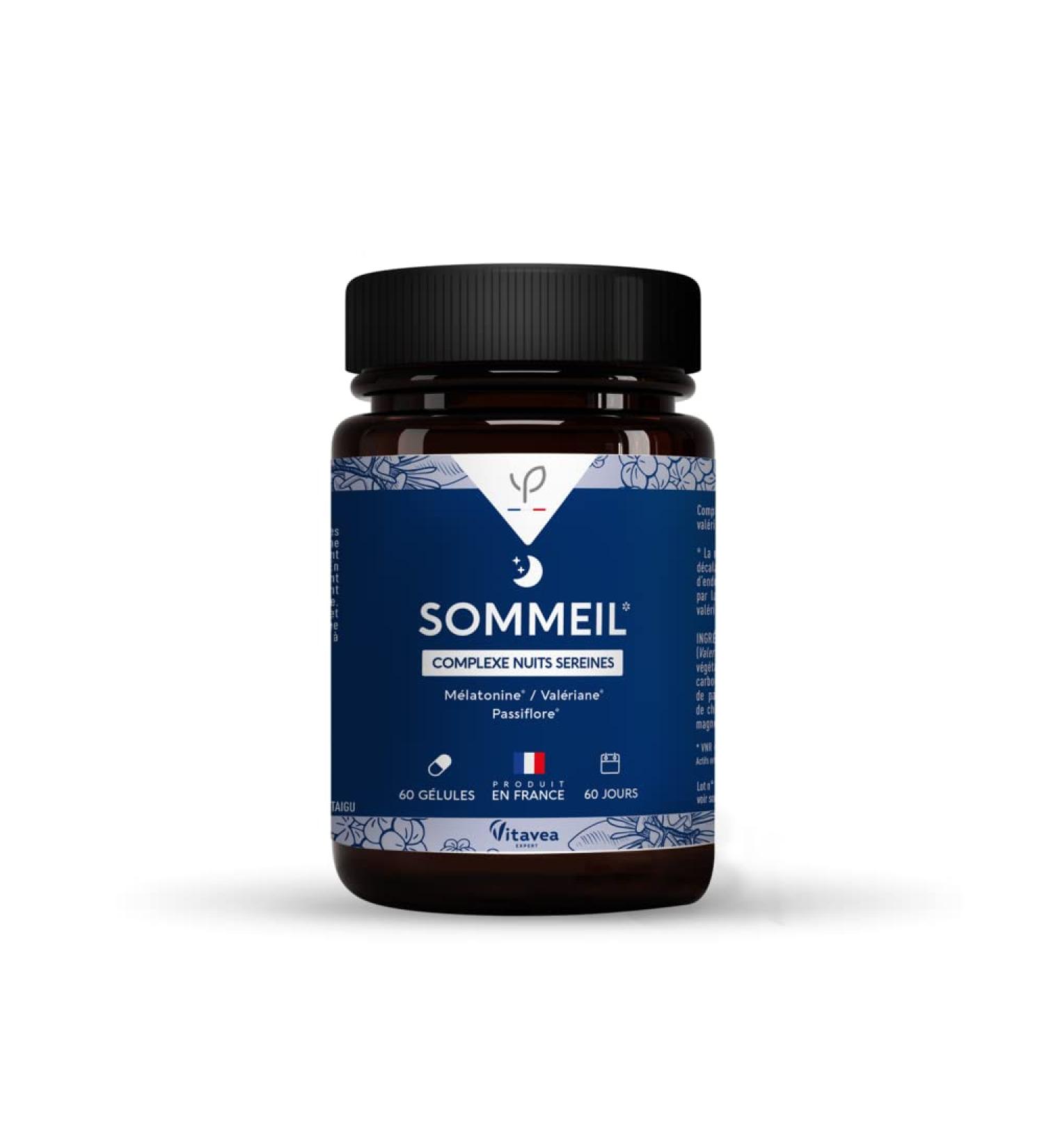 Yves Ponroy Adult Sleep Supplement - Serene Night - Fast Sleep and Repairing Night Serenity - Melatonin 1mg Valerian Passionflower - 60 Capsules - Made in France - Buy Online on GoSupps.com