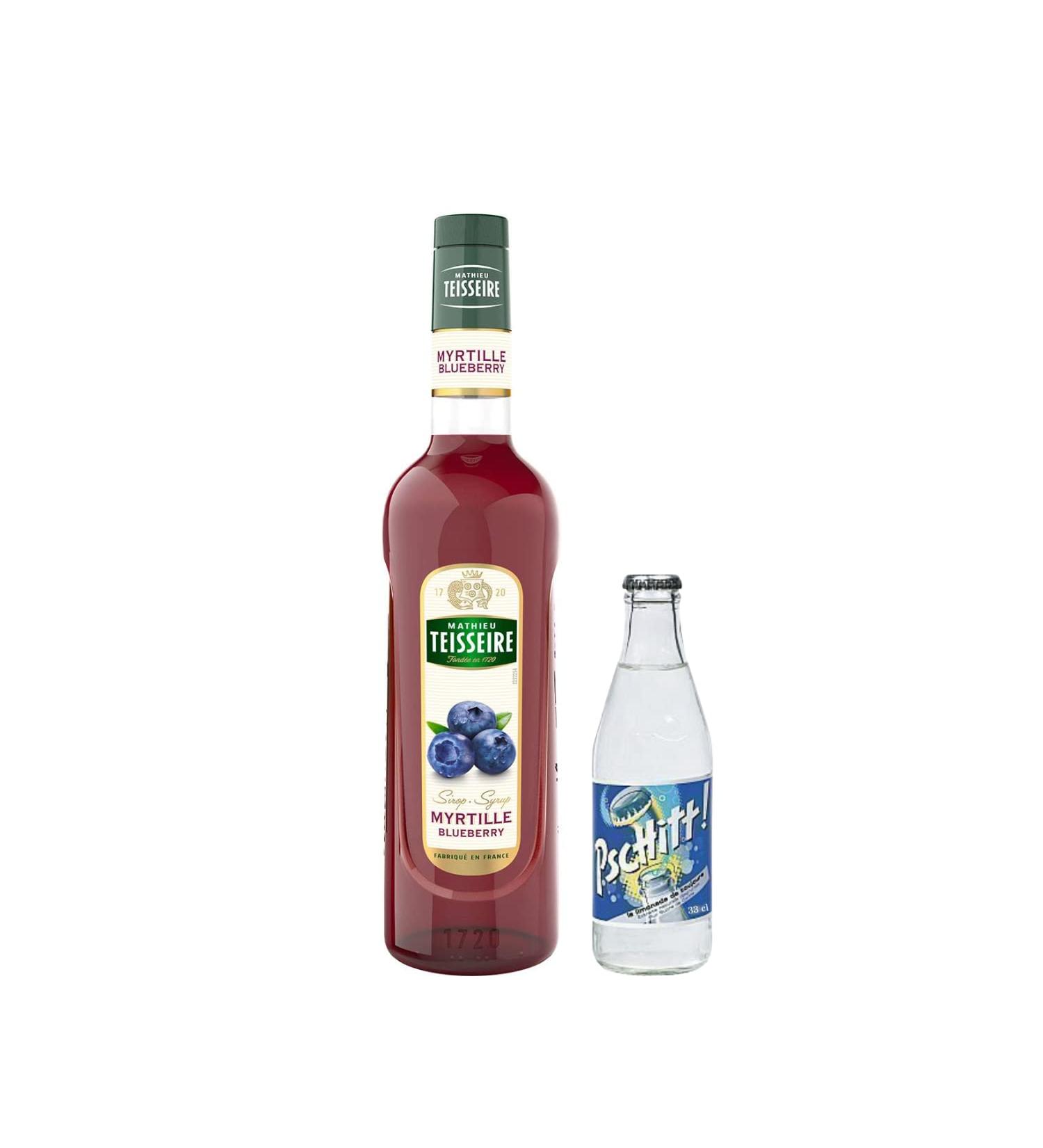  Wine And More Syrup & Lemonade Set: Sugar Paste Syrup - Blueberry 1 Litre - Pschitt-Lemonade (24 x 33 cl) - Buy Online on GoSupps.com