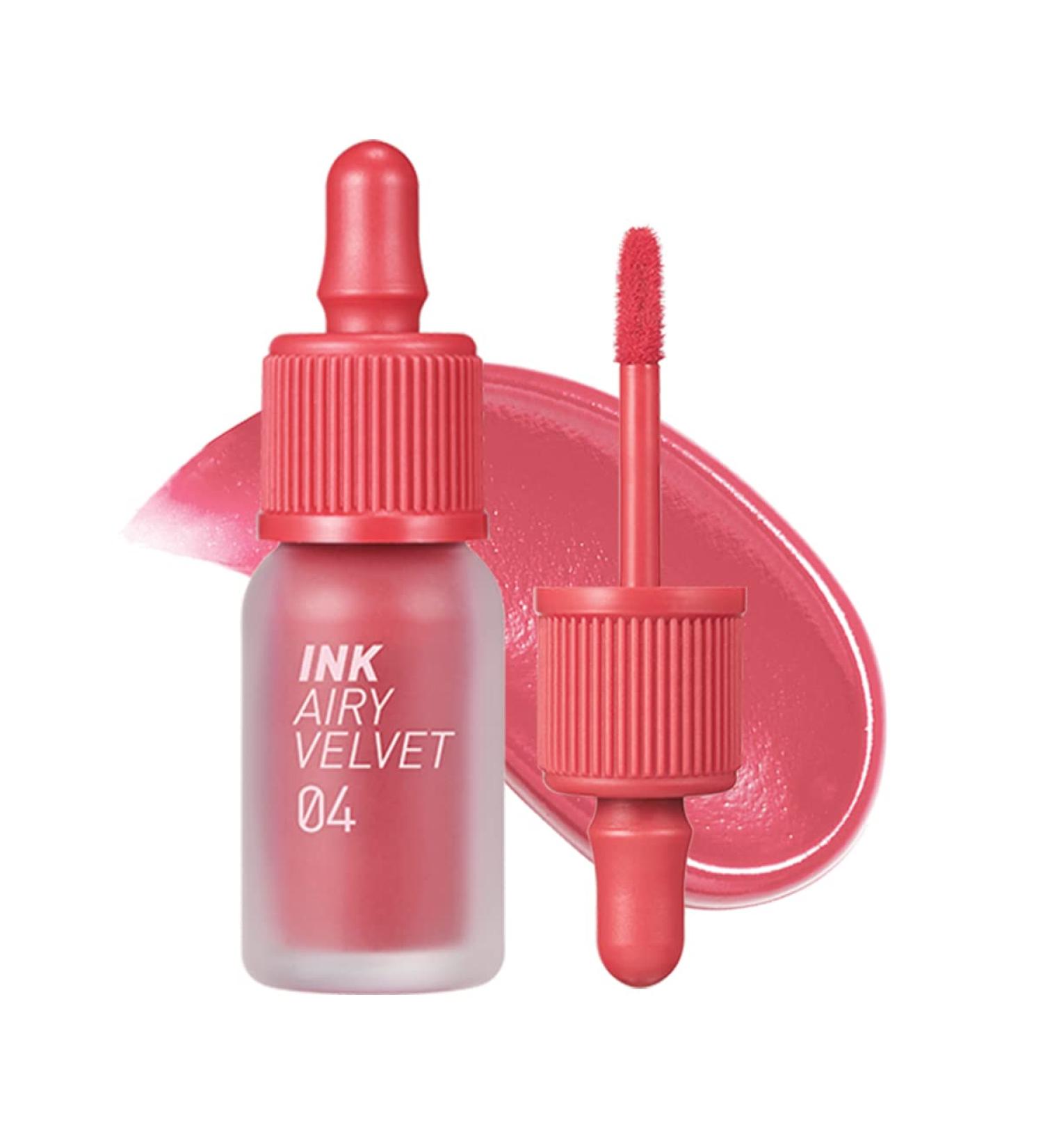 Peripera Ink Airy Velvet Lip Tint 04 Pretty Pink - 0.14 oz | Best Lightweight Lip Color - Buy Online on GoSupps.com