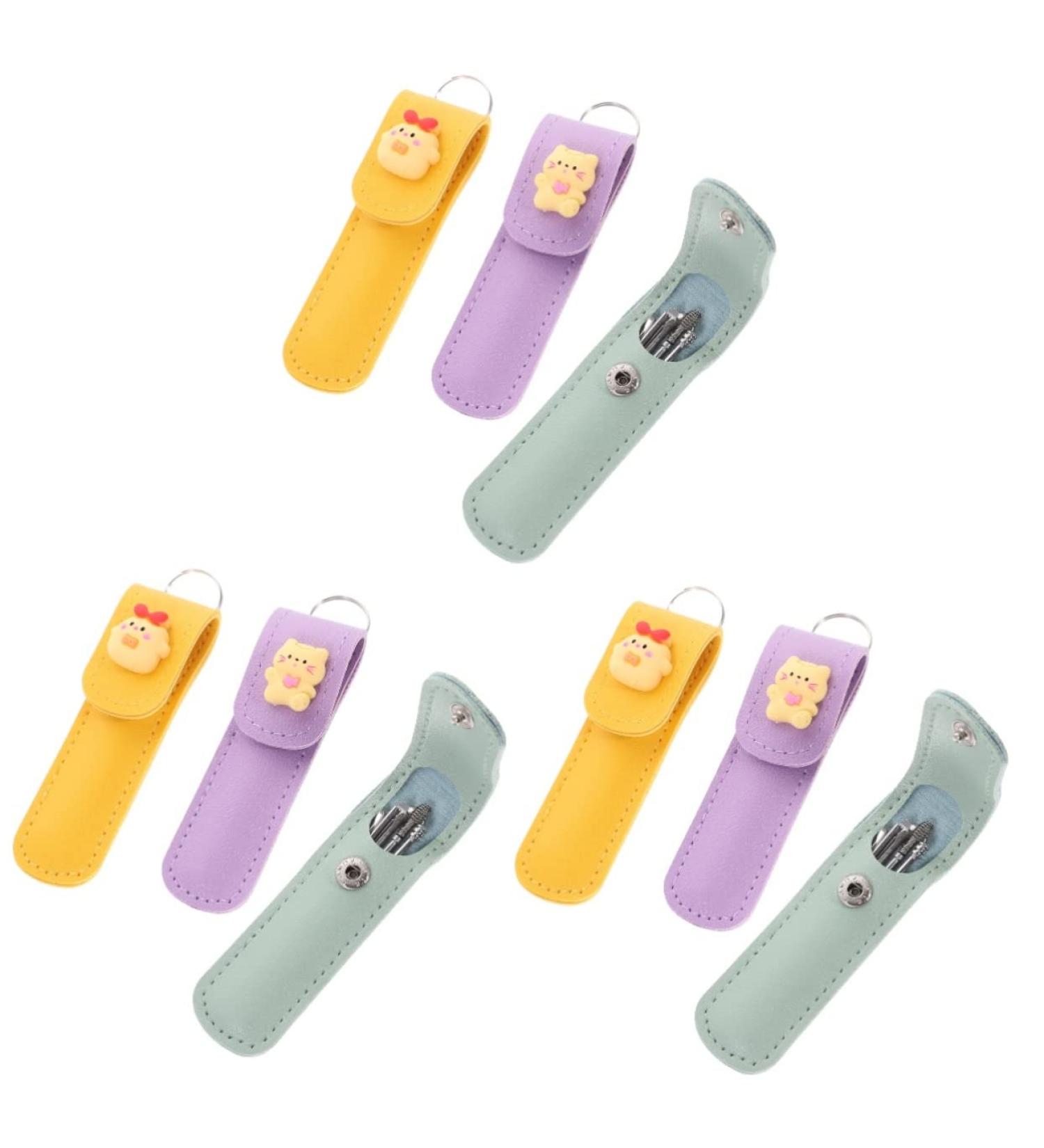 Healifty 9-Piece Washable Steel Ear Cleaning Kit with Portable Storage Bag - Cartoon Design for Easy Earwax Removal and Cleaning at Home - Buy Online on GoSupps.com