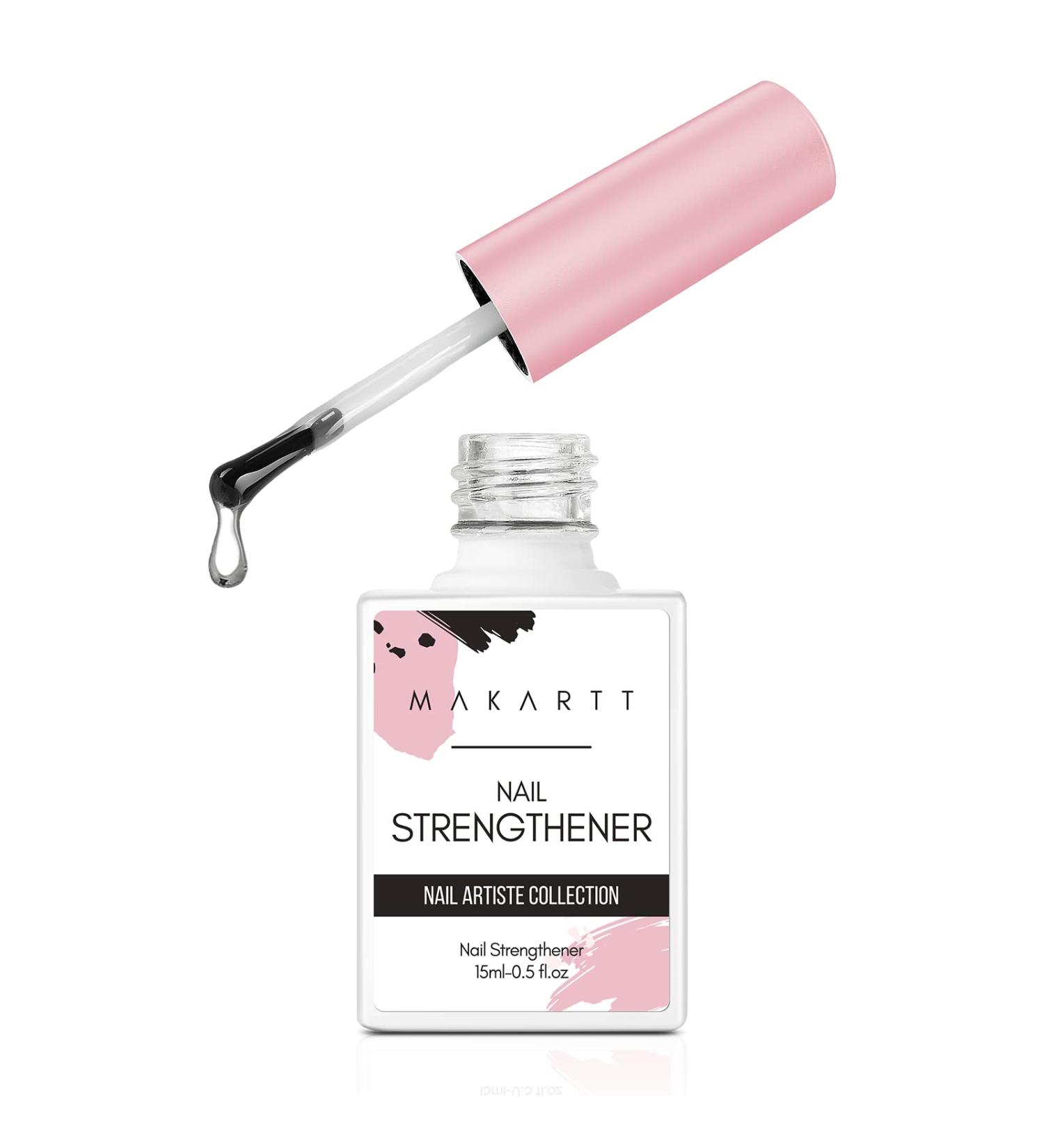 Makartt Gel Nail Strengthener | Nail Hardener for Weak Nails | Clear Soak Off Lacquer | Long Lasting DIY Nail Art - Buy Online on GoSupps.com