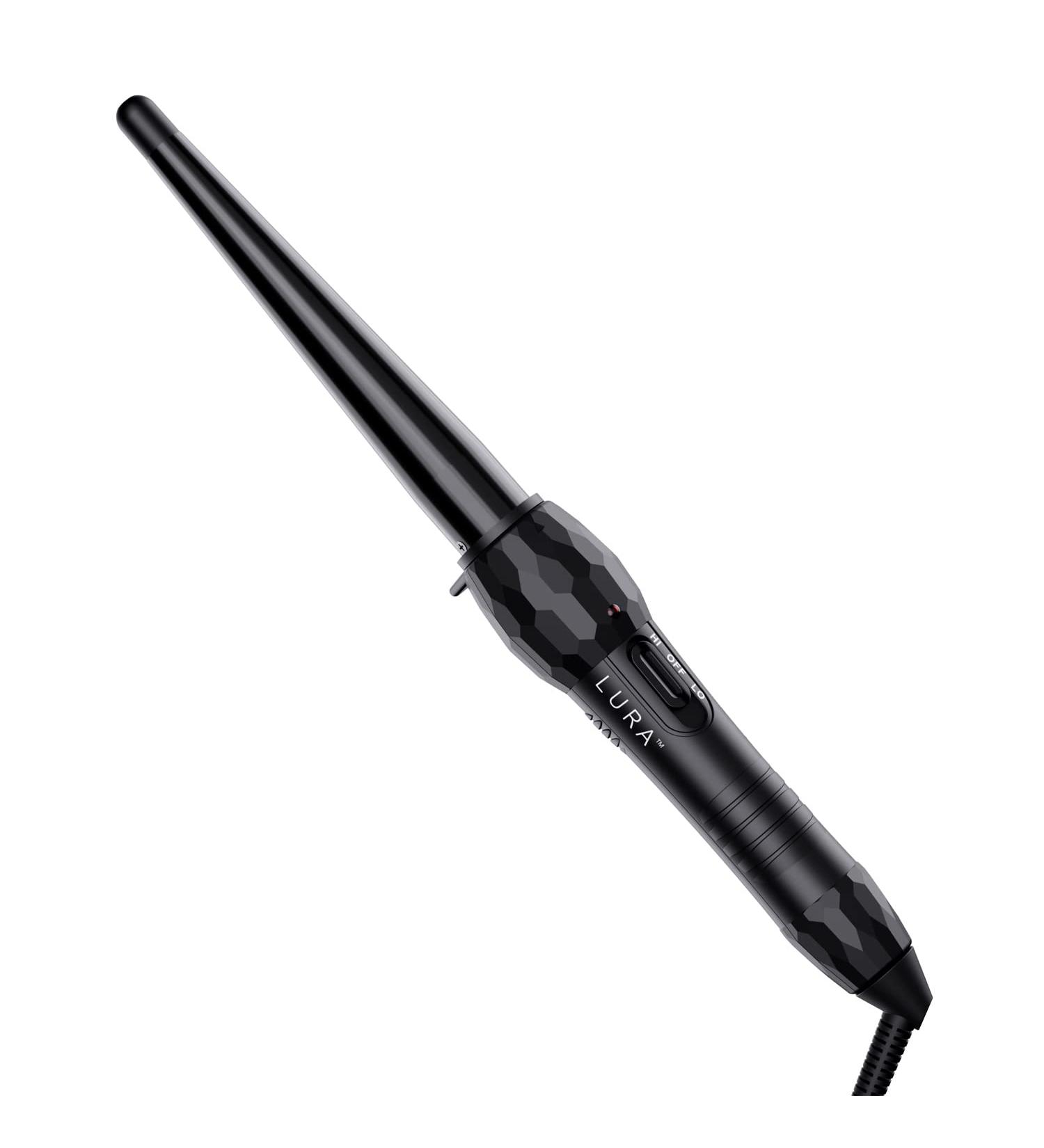 LURA Ceramic Tourmaline Curling Wand - 1/2-1 Inch Hair Curler with Adjustable Heat Settings for All Hair Types - International Shipping - Buy Online on GoSupps.com