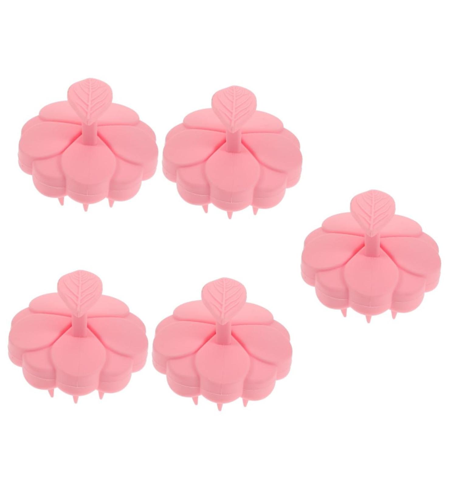 Magiclulu 5-Pack Scalp Massage Brushes | Silicone Hair Care & Bathing Accessories | Ultimate Scalp Peeling & Shampoo Brush - Buy Online on GoSupps.com