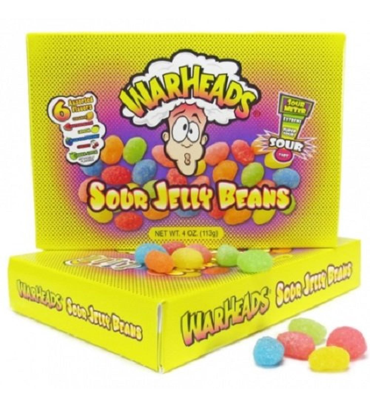 Warheads Warheads Sour Jelly Beans 113 g (lot de 4)