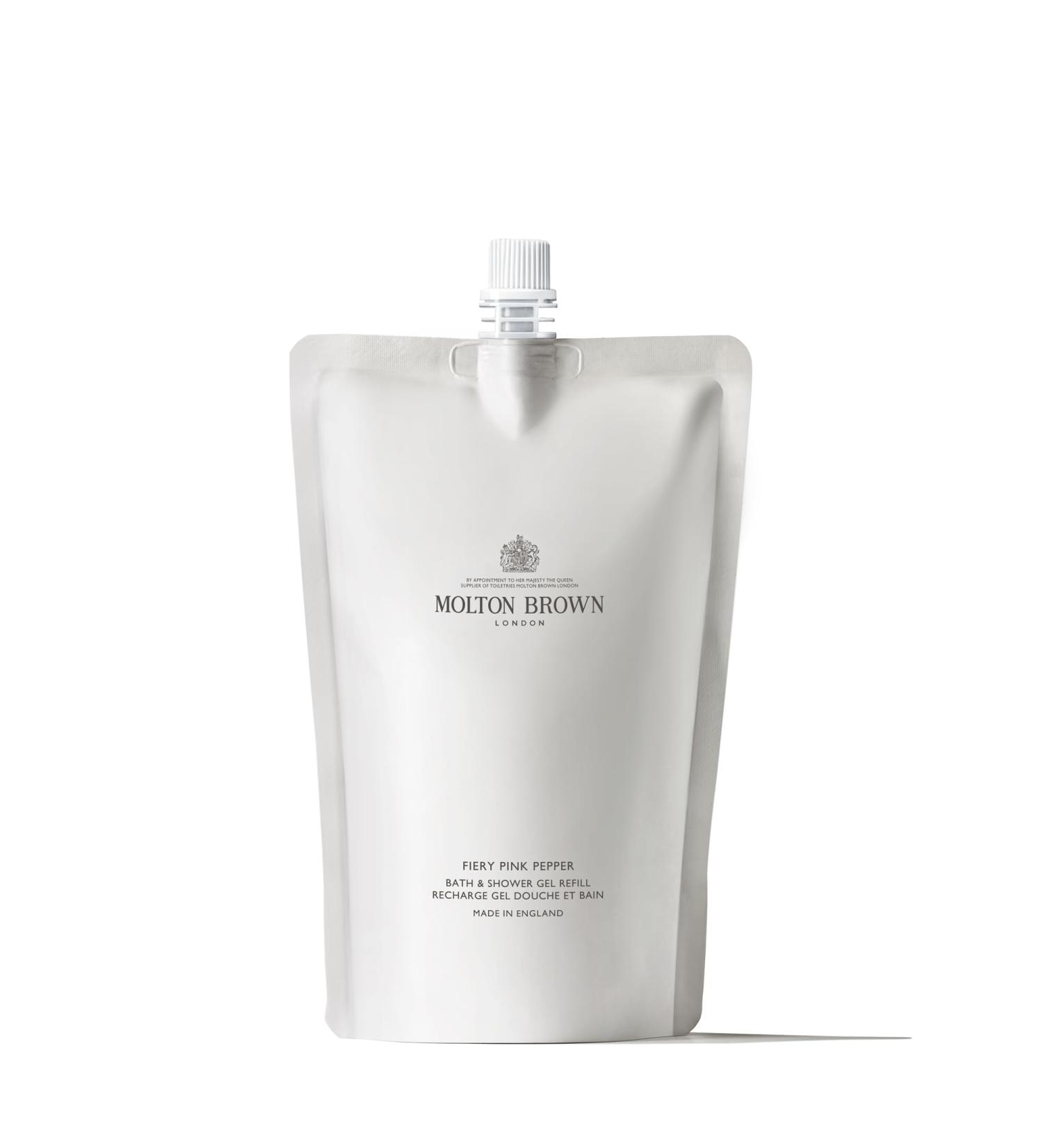 Molton Brown Fiery Pink Pepper Bath and Shower Gel Refill 400 ml - Buy Online on GoSupps.com