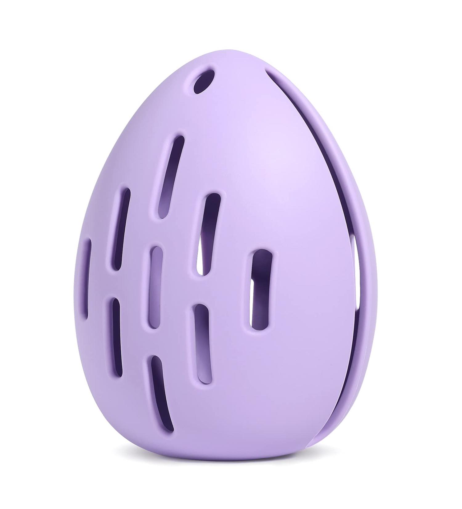 DYRENAC Silicone Makeup Sponge Holder - Reusable & Washable Travel Case | Shatterproof Beauty Blender Organizer - Purple - Buy Online on GoSupps.com