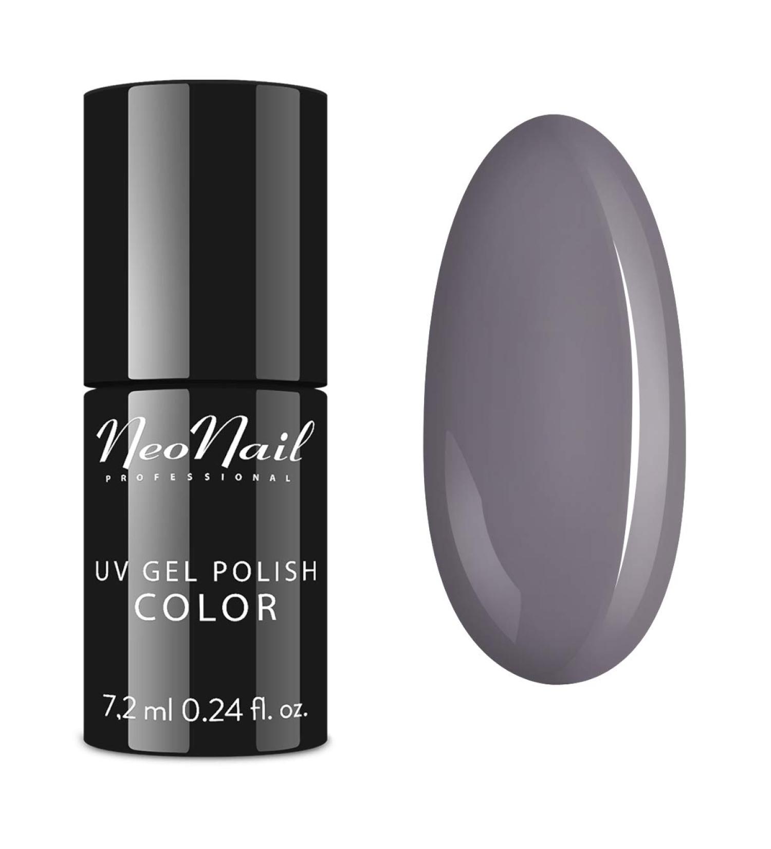 NeoNail - UV GEL POLISH COLOR - GRUNGE - Hybrid Varnish - 6 ml - 3783-7 SILVER GREY