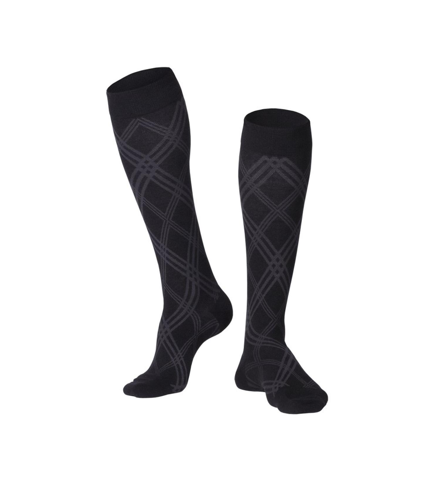 Touch Men's Knee High Dress Socks - Graduated Compression Business Casual Muscle Support X-Large (15-20 mmHg) - International Shipping Available - Buy Online on GoSupps.com
