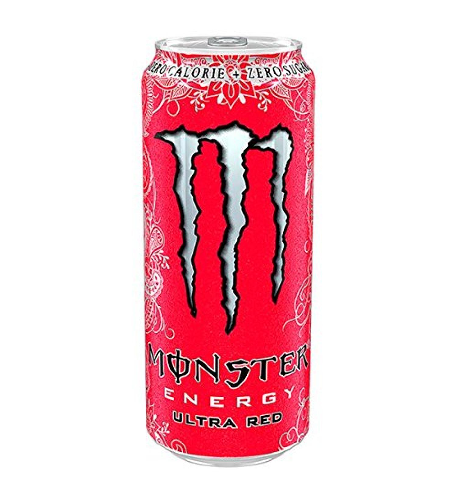 Monster Energy Ultra Red 500ml PMP 1.19 (Pack of 12 x 500 ml)