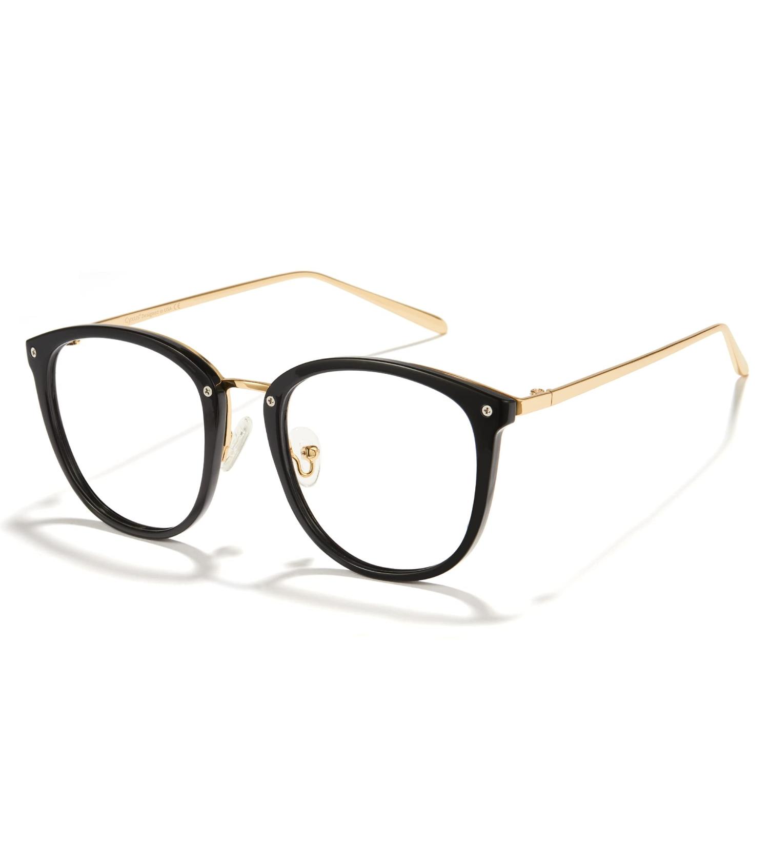 Cyxus TR90 Blue Light Blocking Glasses Gaming Eyewear Black Frame Glasses Anti Headache Eyestrain for Women Men - Buy Online on GoSupps.com