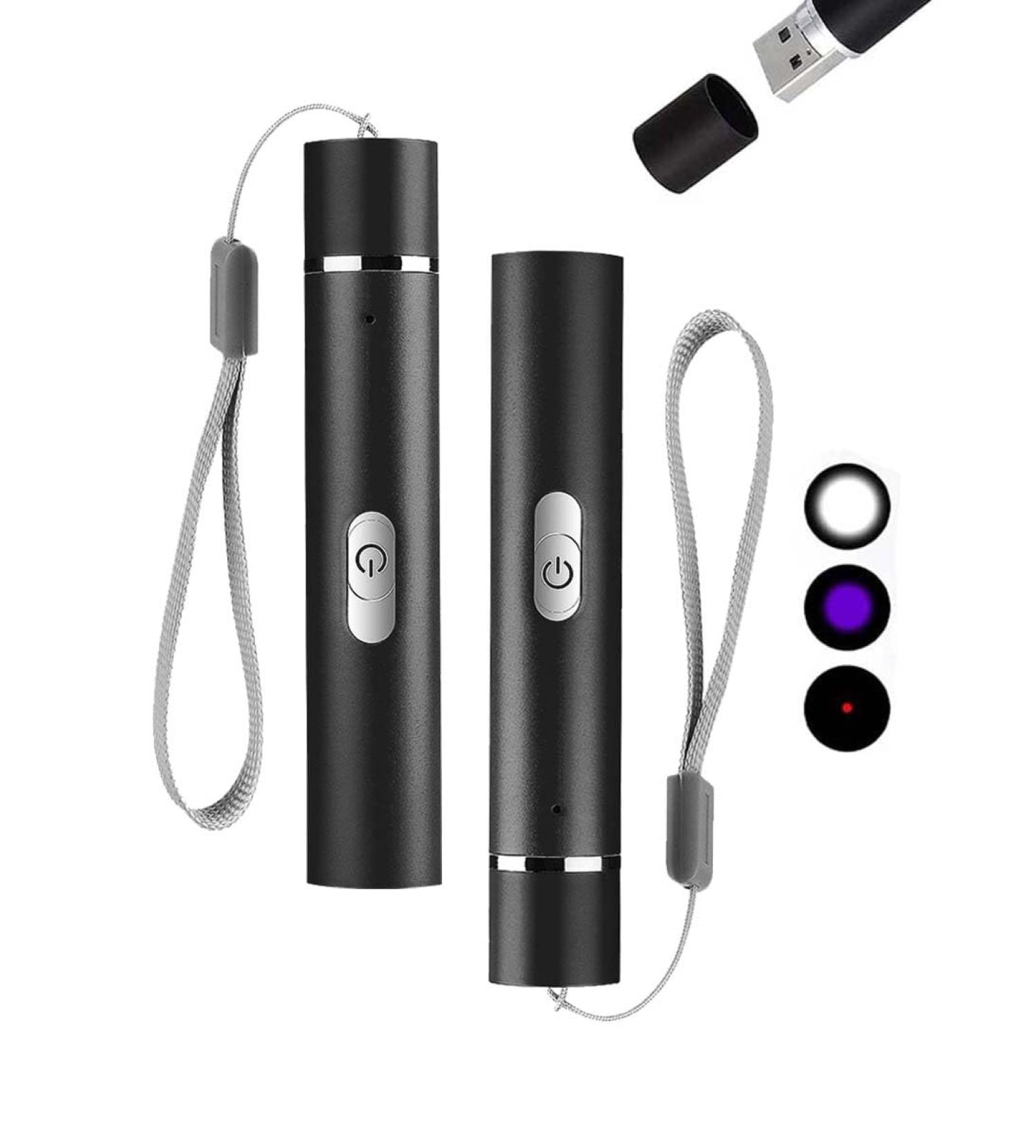 VOVA Cat Pointer Interactive Toys 2 Pack Cat Chasing Toys Pet Toys for Indoor Kitten Play Chase Exercise USB Recharge Cat Toy Pointer for Indoor Cat Mouse Toys Wand Light Pet Interactive Toys - Buy Online on GoSupps.com