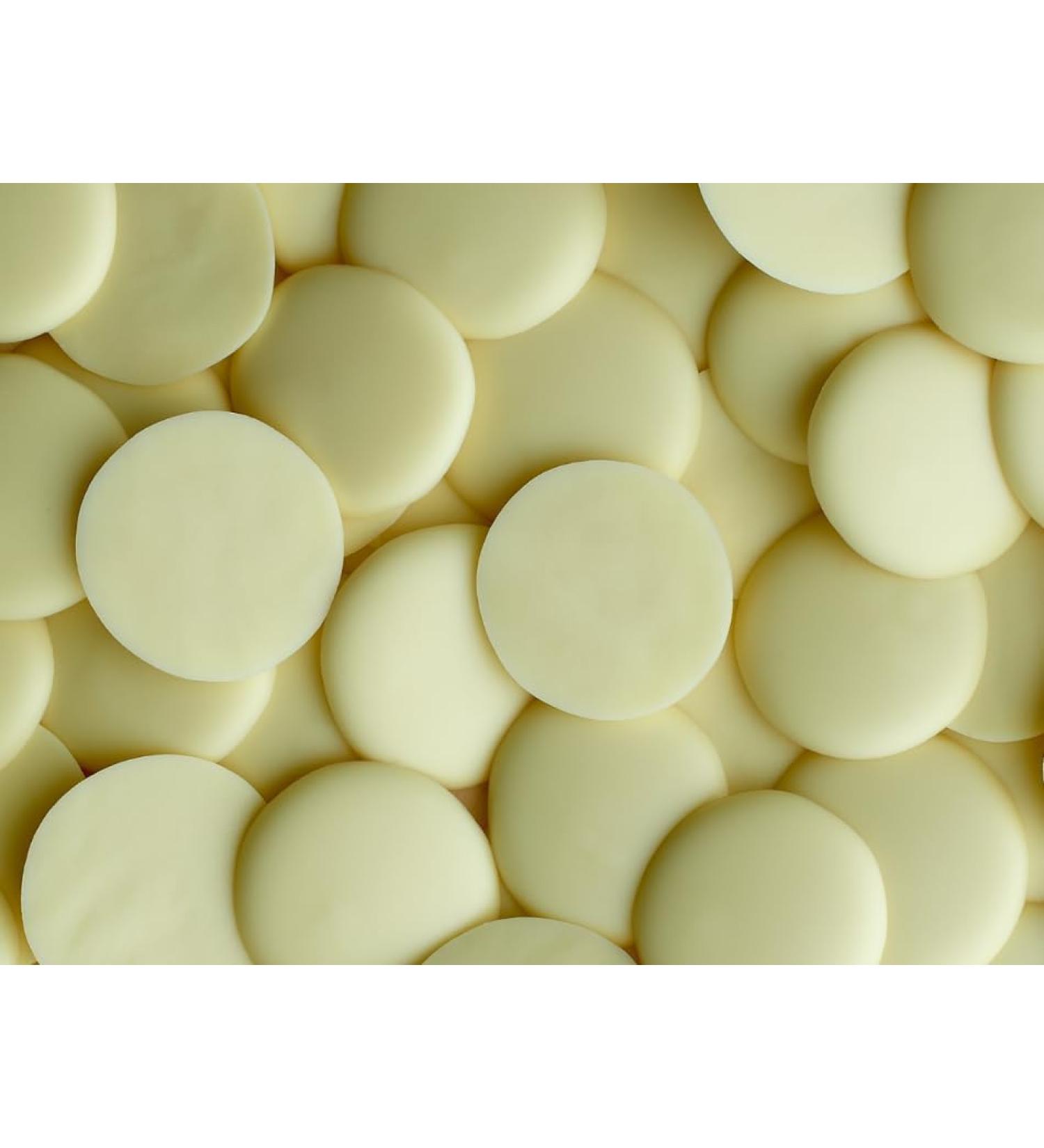 White Chocolate | Button's | Finest Belgian | (1kg) Bag | Baking and Topping | Premium Quality Chocolate - Buy Online on GoSupps.com