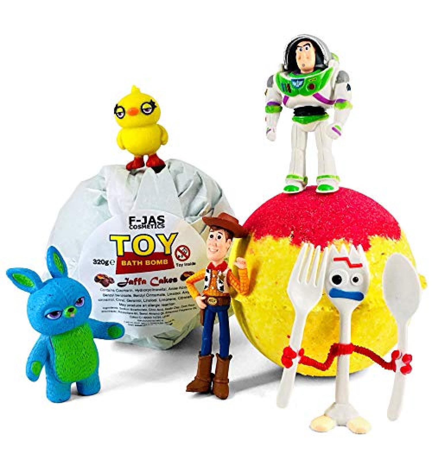 Toy Tales Surprise Jaffa Scented 1x Bath Bomb for Kids 320g Toy Inside