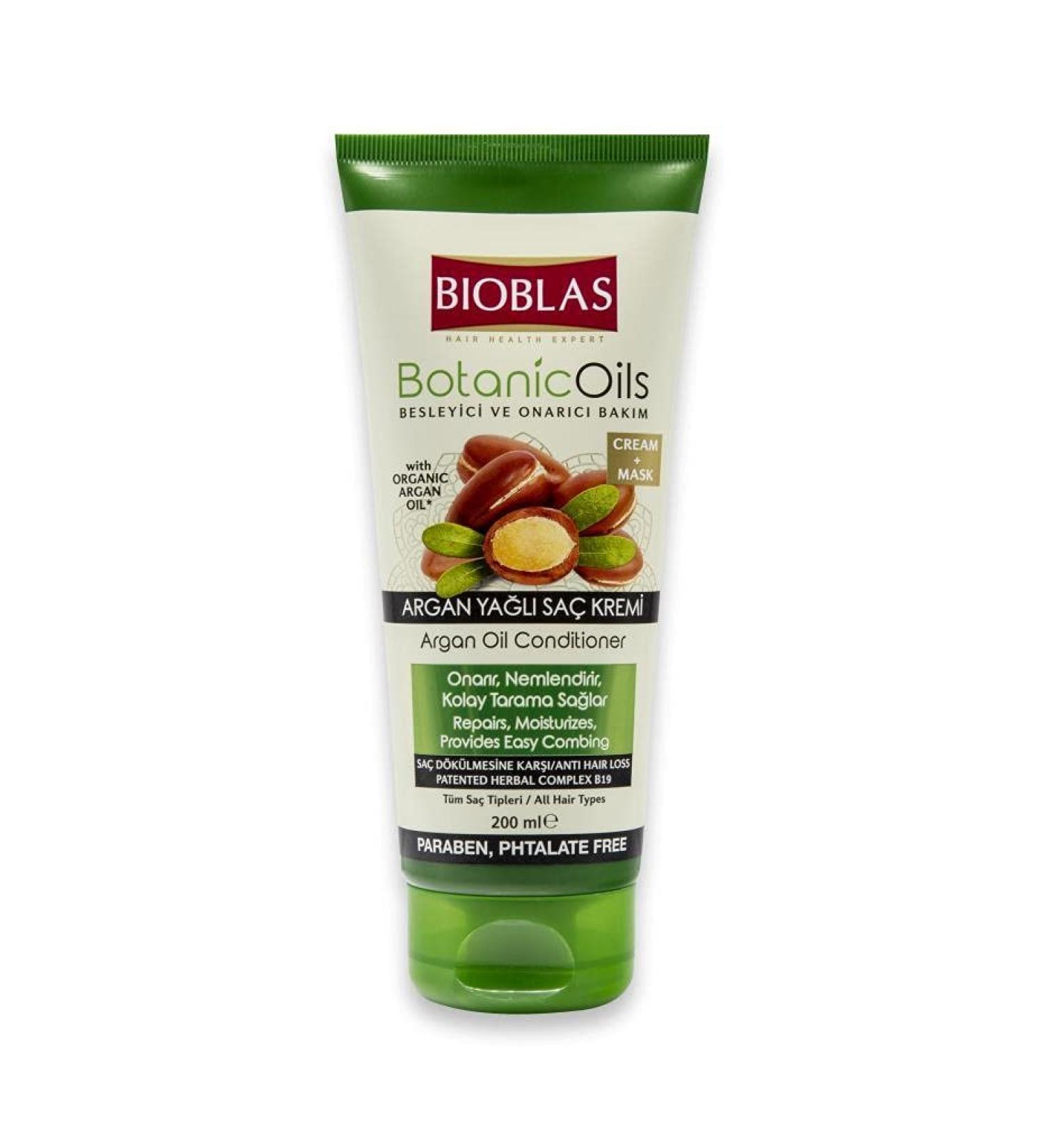 BIOBLAS Argan Oil Conditioner Hair Care Suitable for all Hair Types Repair from Root to Tip 250 ml