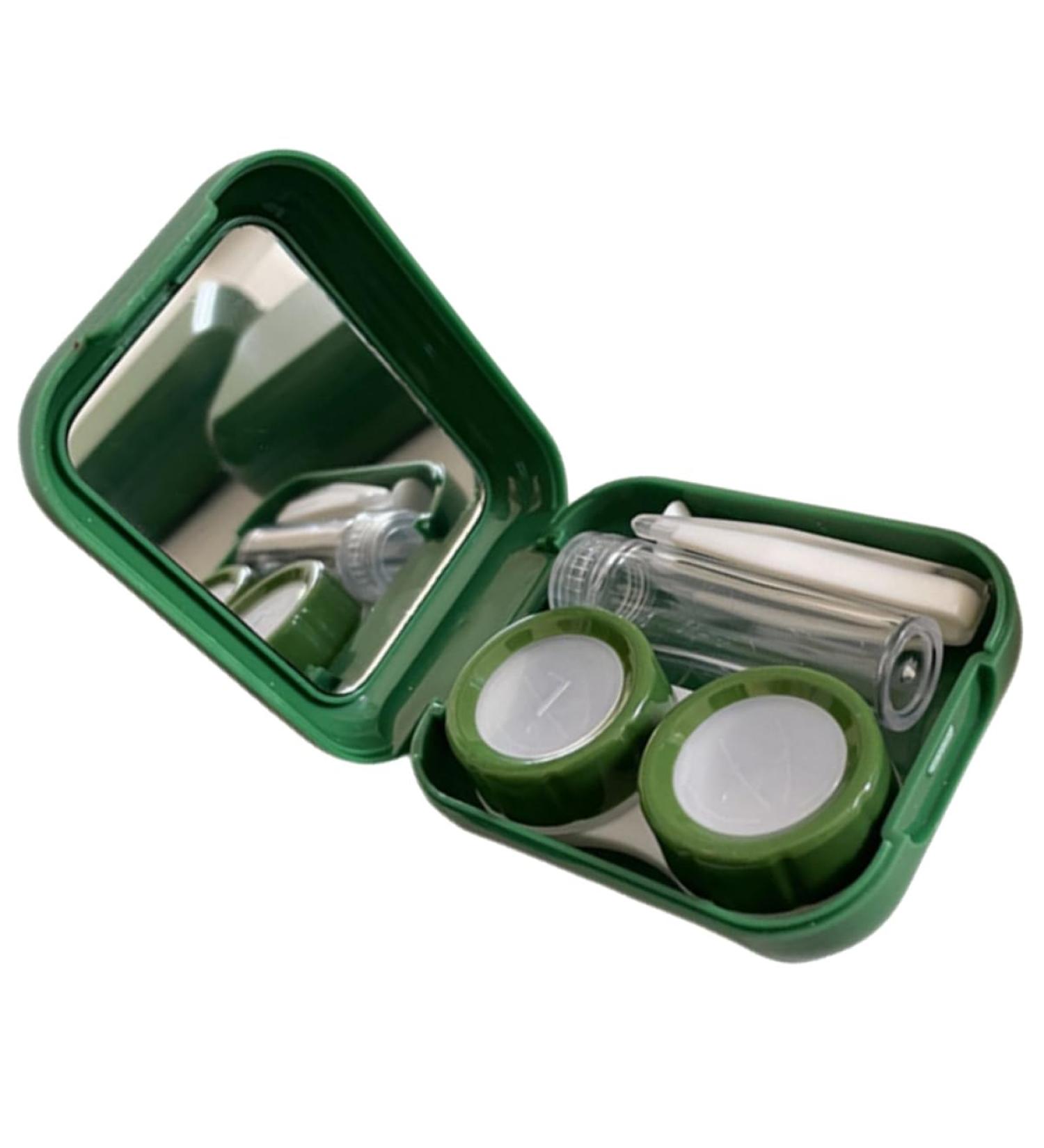 Iwowhero Contact Lens Container Set | Glittering Makeup Organizer & Travel Case for Cosmetic Lenses - Buy Online on GoSupps.com