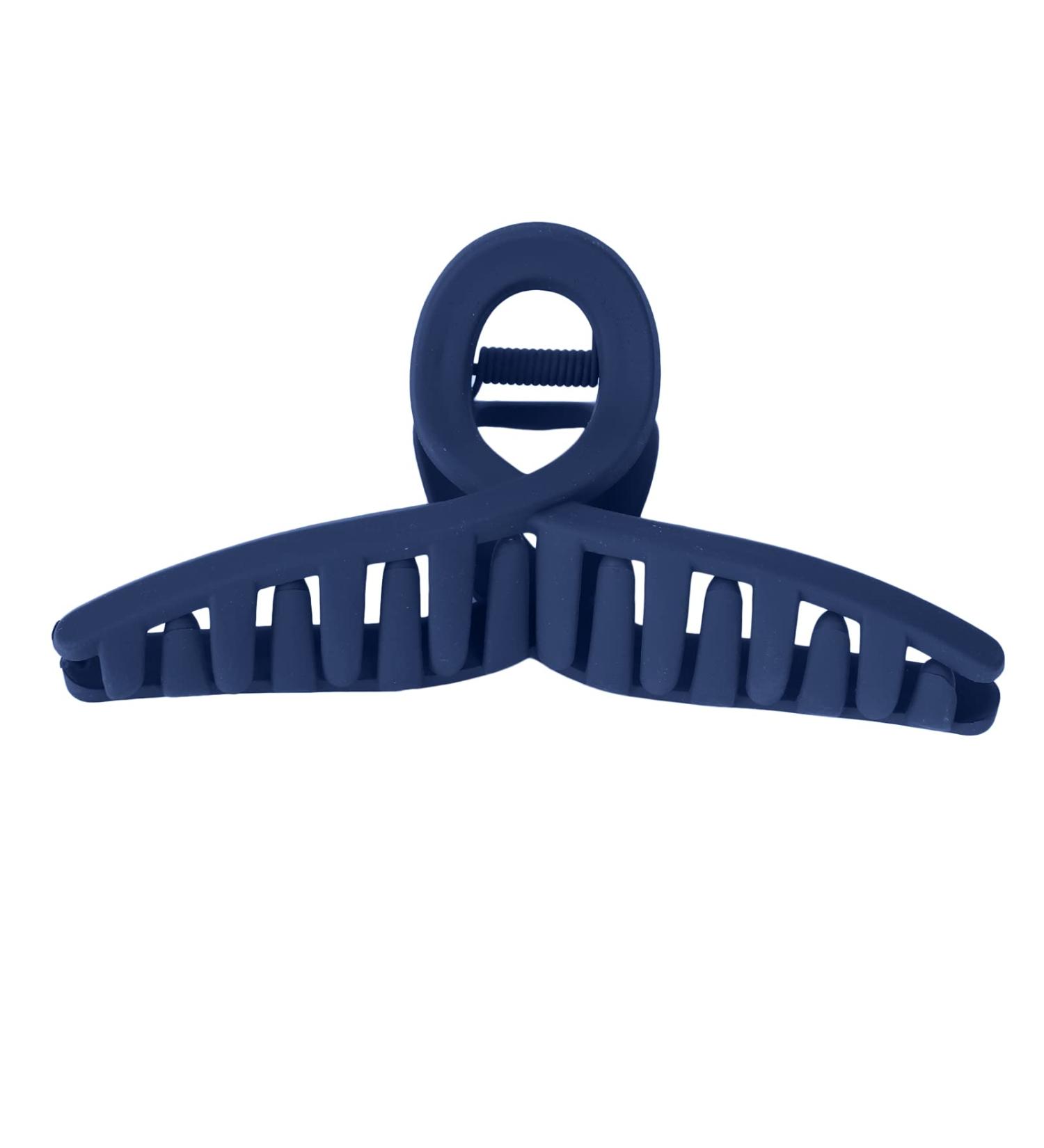 Premium Navy Blue Hair Clips - Slipproof Acetate Strong Claws for Women & Girls | Perfect for Makeup & Cooking - Buy Online on GoSupps.com
