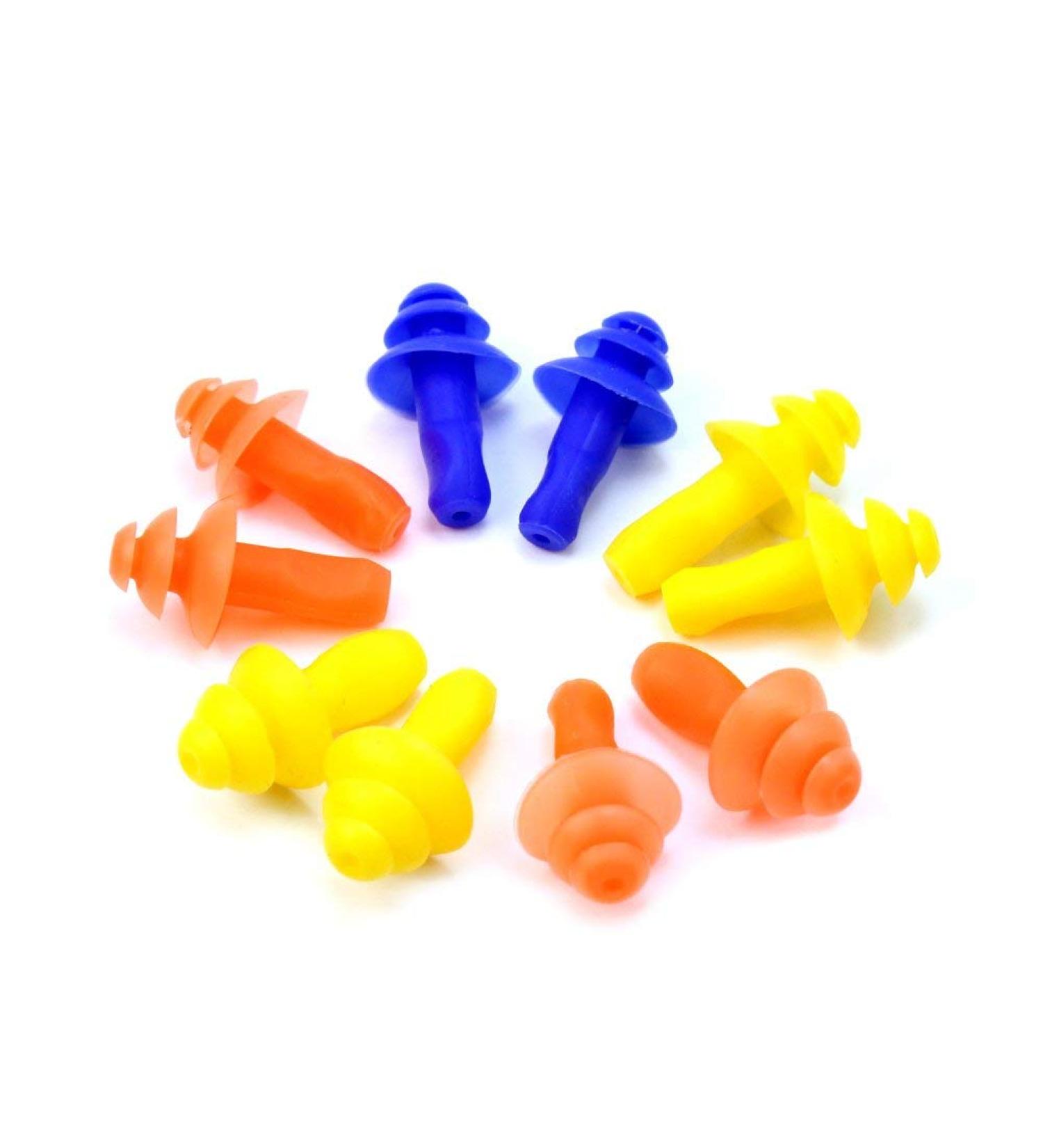 5 Pairs Soft Silicone Swim Mushroom Ear Plug Waterproof Earplug Protector Stylish and Popular