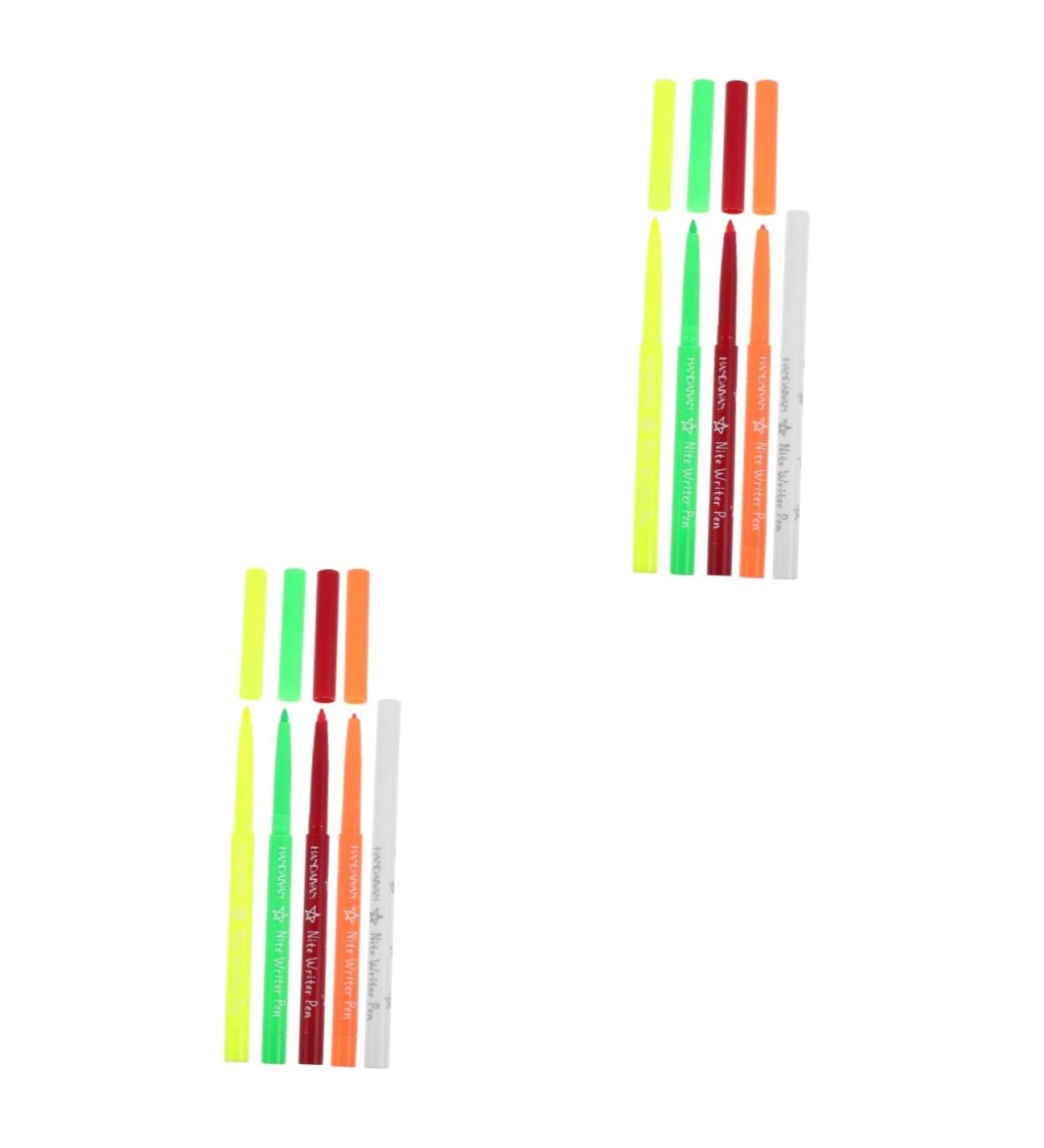 Beavorty 10 Pcs Halloween Paint Pen Eye Liner Fluorescence Eyeliner Make up Highlighter Eyeliner Pen Plastic 12.00X0.80X0.80CMx2pcs Assorted Colorx2pcs - Buy Online on GoSupps.com