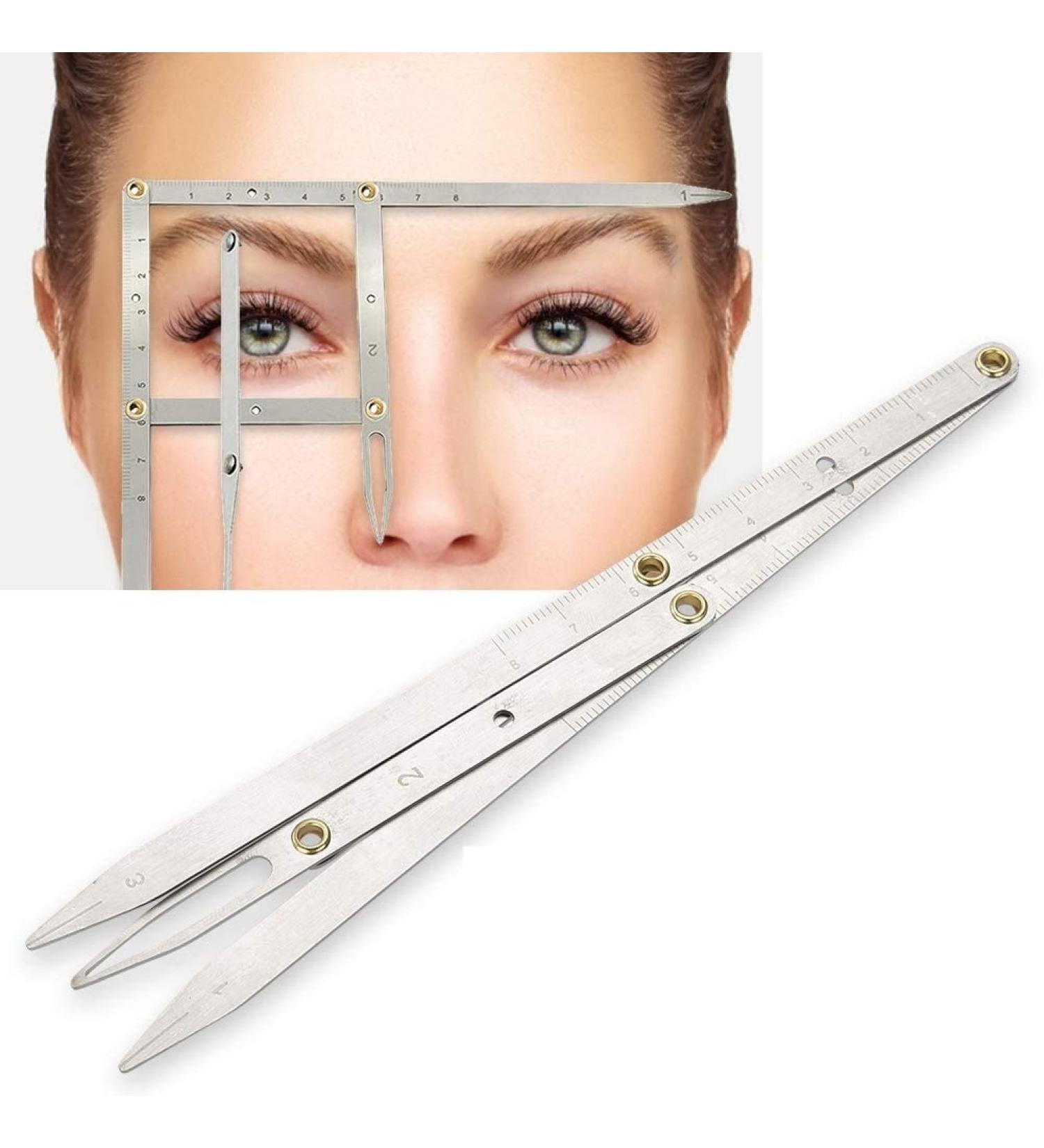 Nofaner Eyebrow Measuring Sliding Ruler - Reusable Makeup Tool for Women & Girls - Buy Online on GoSupps.com