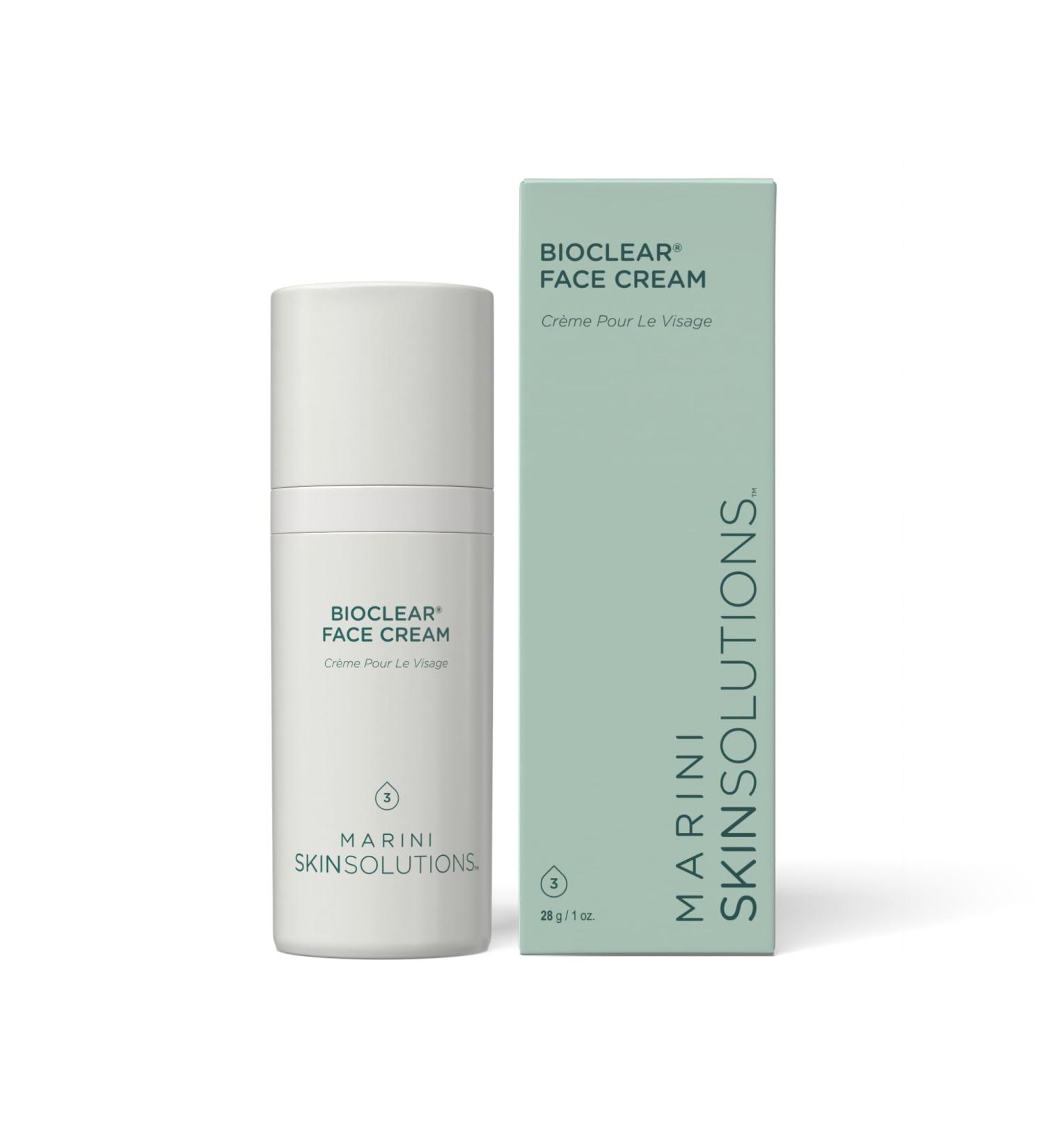 Marini SkinSolutions Bioclear Face Cream - Triple-Acid Resurfacing Solution to Reduce Appearance of Fine Lines Wrinkles Redness Discoloration Acne Pores - Cruelty Free - Made in the USA - 1 oz - Buy Online on GoSupps.com