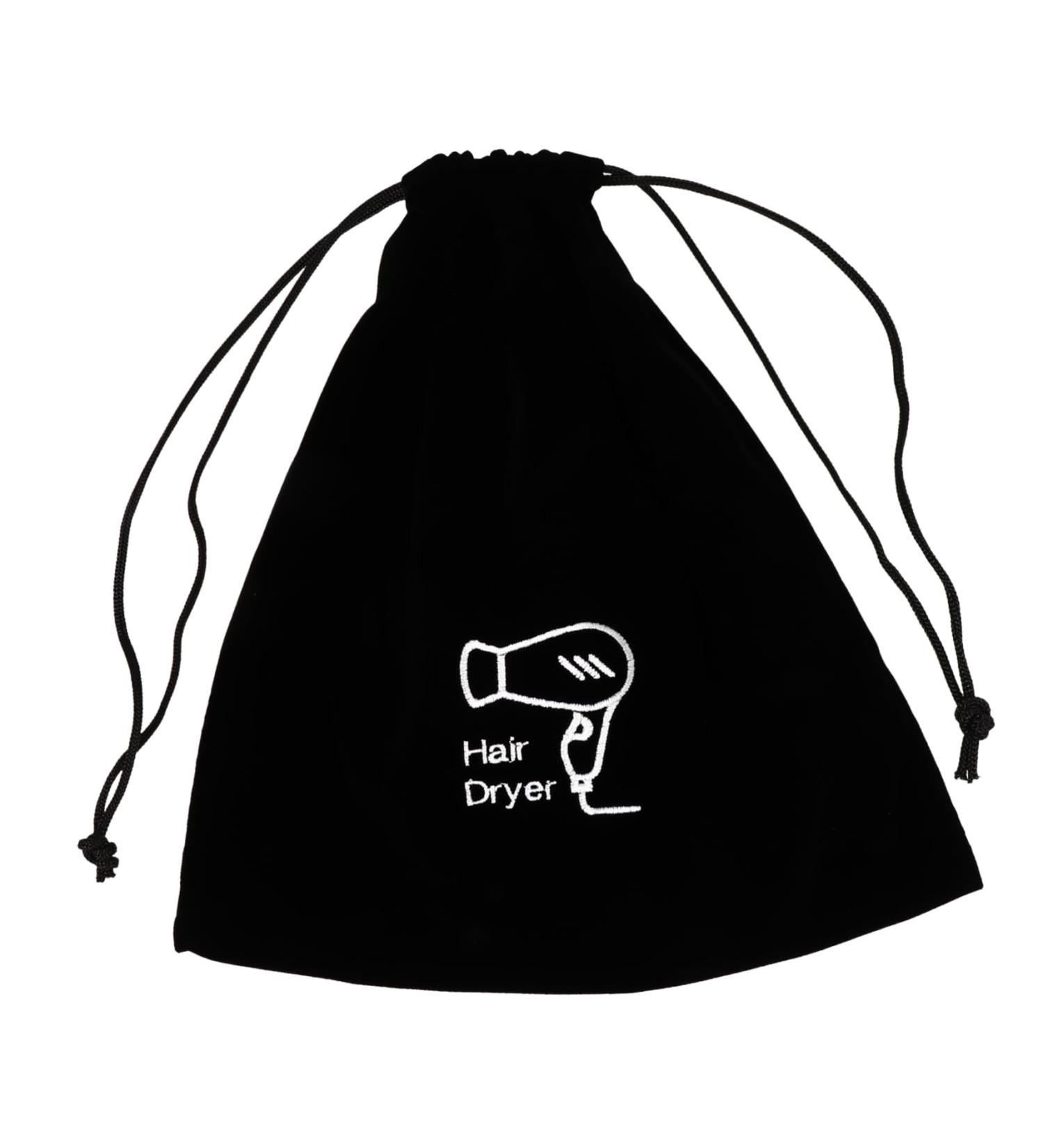 Baluue 1pc Hair Dryer Storage Bag Black Jewelry Hair Dryer Travel Bag Hairdryer Bag for Travel Sack Flannel - Buy Online on GoSupps.com