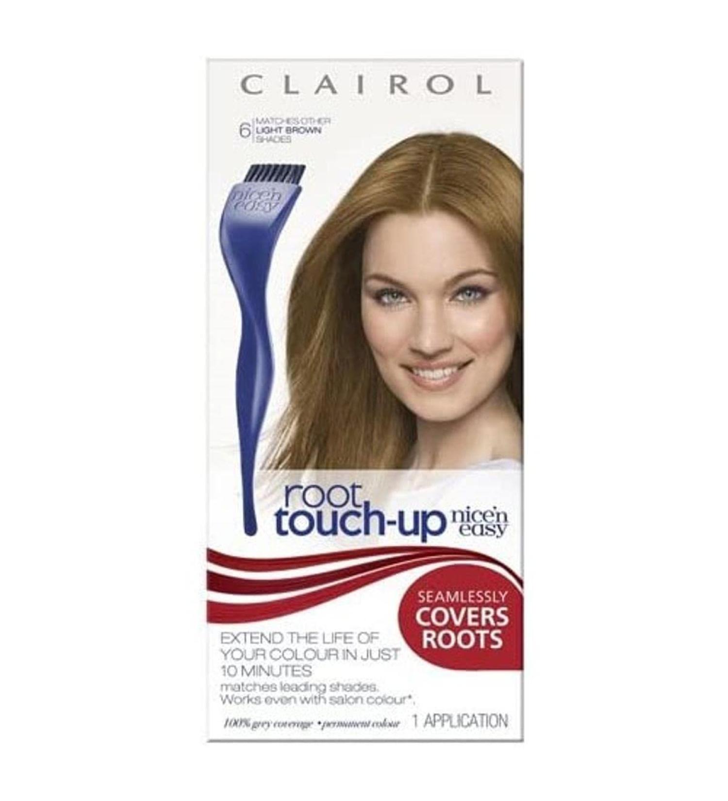 Clairol Nice'n Easy Hair Colourant Root Touch Up 6 Light Brown - Buy Internationally | Perfect Hair Colour Solution - Buy Online on GoSupps.com