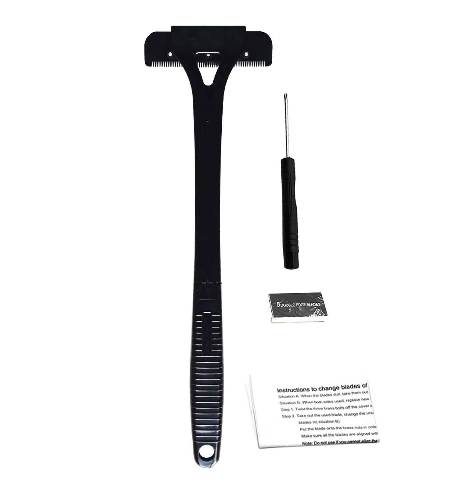 Fangz Back Hair Cutter for Men | Long Handle Foldable Body Hair Trimmer | Fast Hair Removal Tool - Buy Online on GoSupps.com