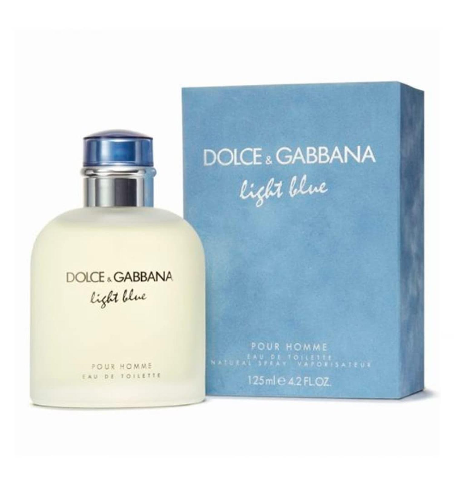 Dolce & Gabbana Light Blue Eau de Toilette Spray 4.2 Fl Oz for Men - Pack of 1 - Buy Online on GoSupps.com