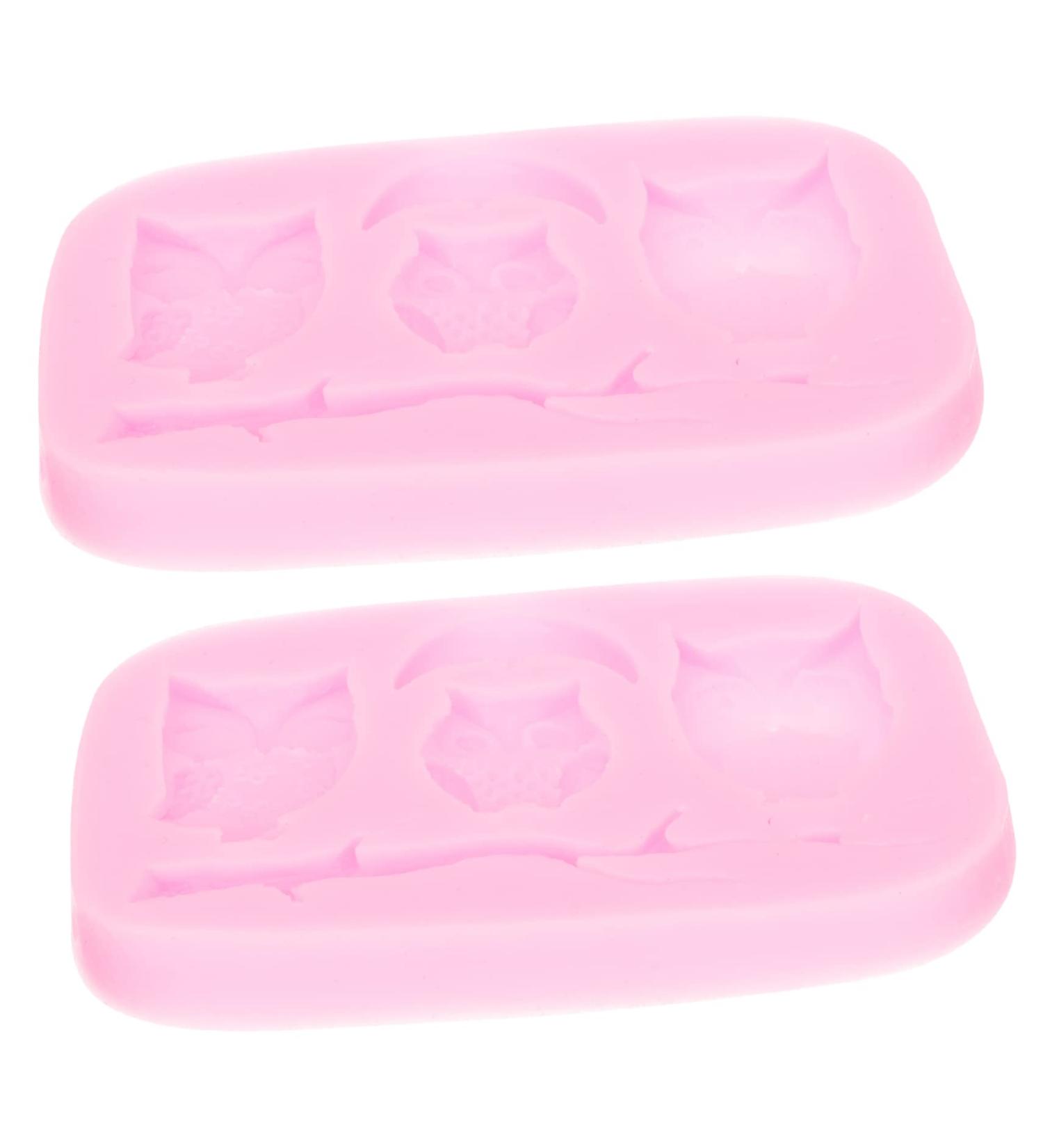 2pcs Baking Silicone Mold Chocolate Molds Silicone Stencils Candle Molds Candy Mold Non Stick Baking Pan Large Silicone Molds Owl Shape Molds Silica Gel Fondant Cake Halloween - Buy Online on GoSupps.com