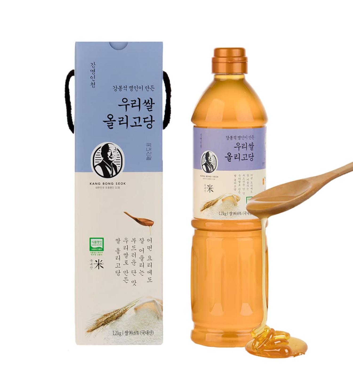 Buy KANG BONG SEOK Rice Oligo Syrup - Sugar Free Sweetener & Cooking Sauce (42 Oz) | Korean Food Master - Buy Online on GoSupps.com