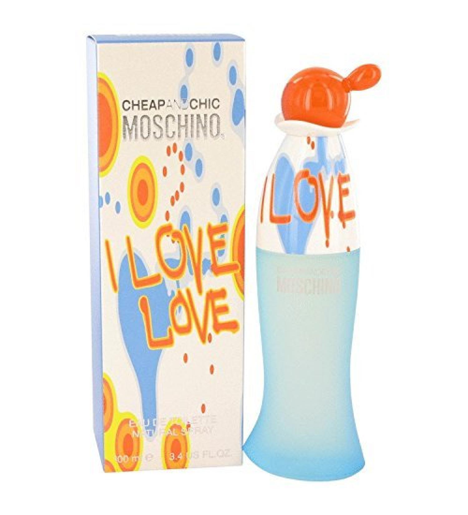 Uniquely For Her I Love Love by Moschino Eau De Toilette Spray 3.4 oz