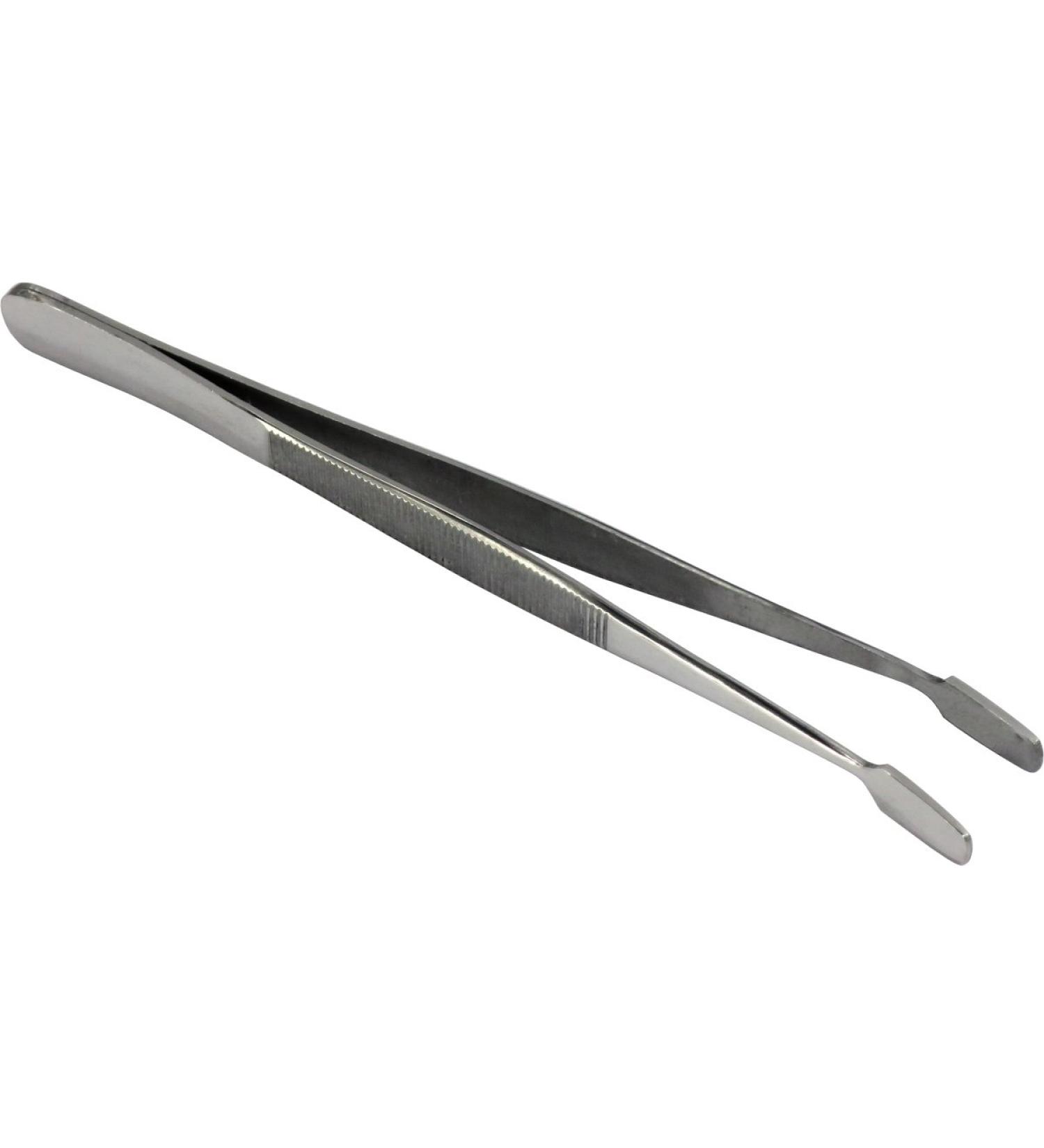 HTS 170C0 4.75 Curved Stainless Steel Stamp Tweezers - Precision Crafted for Accuracy - Buy Online on GoSupps.com
