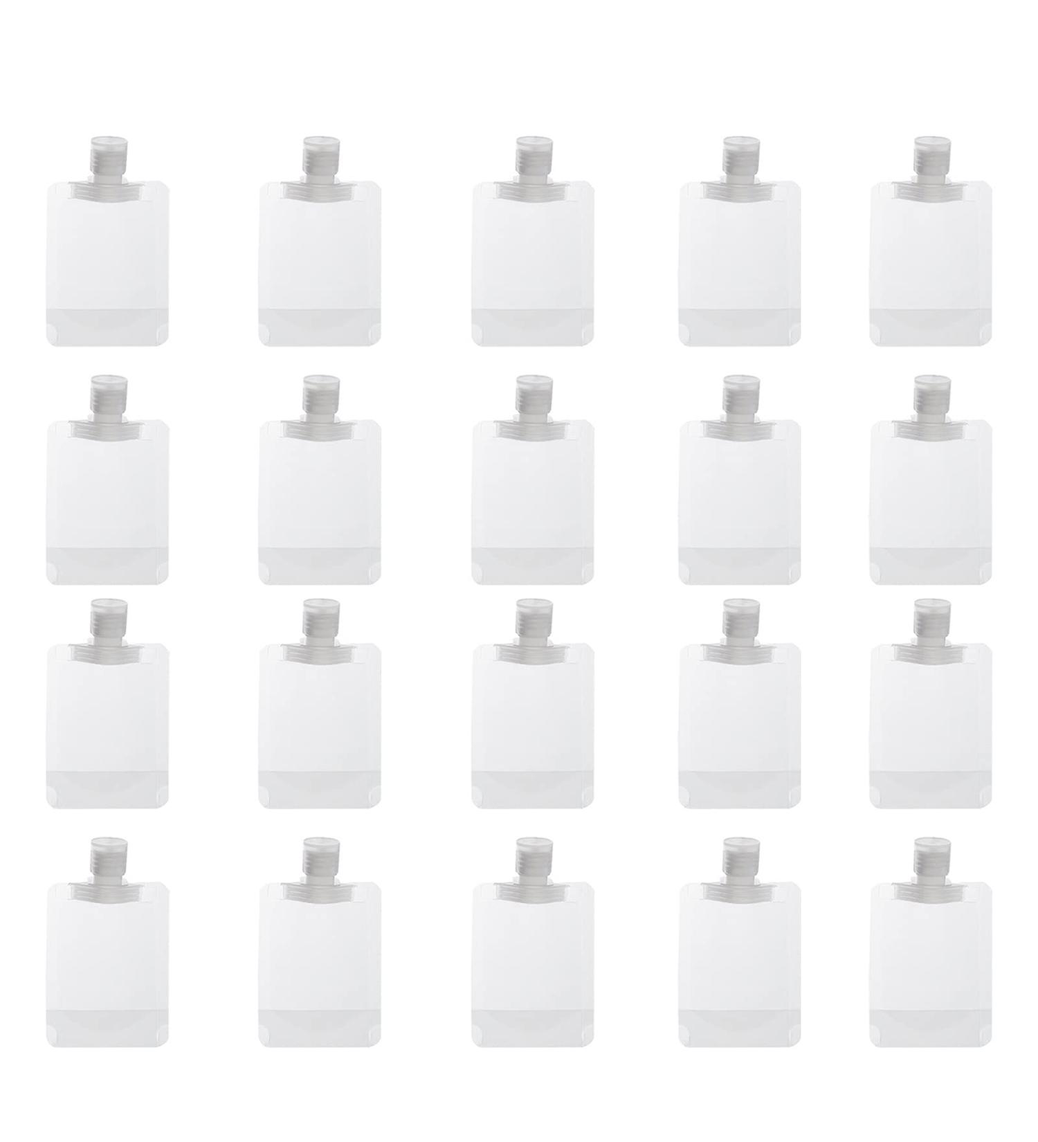 30/50/100ml Shampoo Makeup Fluid Sub Bottle Transparent Clamshell Packaging Bag Refillable Squeeze Pouches Portable Plastic Travel Fluid Pouches for Lotion Shampoo Face Cream-20pcs (50 ml) - Buy Online on GoSupps.com