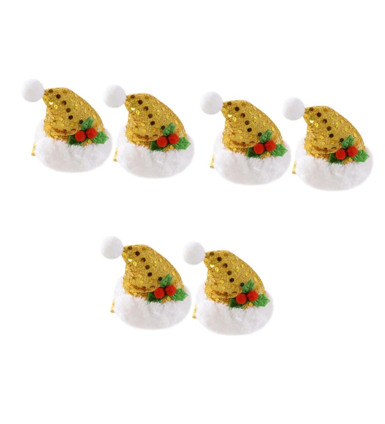 minkissy 3 Pairs Wedding Hair Accessories Xmas Kids Hair Accessories Xmas Hair Clips Girls Christams Barrettes Hair Jaw Clips Christmas Hair Barrettes European and American Child Hat - Buy Online on GoSupps.com