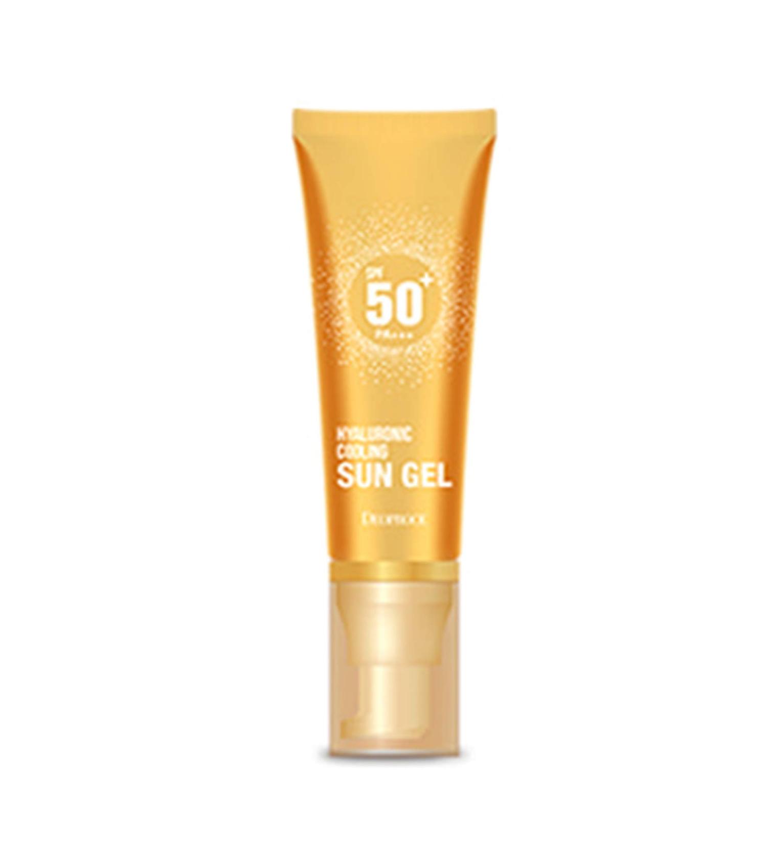 Deoproce Hyaluron Cooling Gel SPC 50+ PA+++ 50G - Hydrating Sunscreen Gel for All Skin Types | International Shipping Available - Buy Online on GoSupps.com
