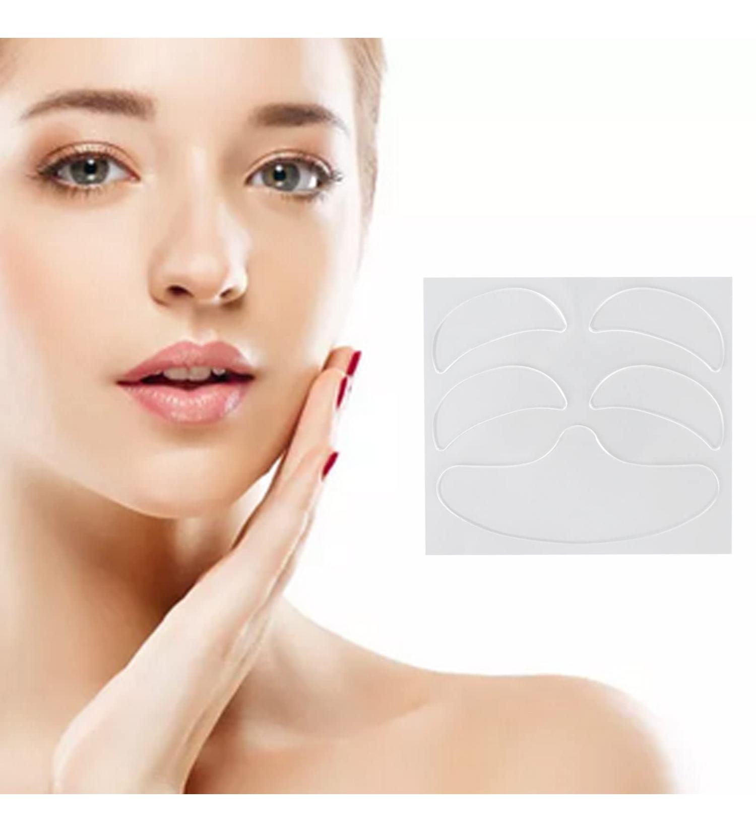 Forehead Wrinkle Patch Silicone Face Pads for Skin Around Lip and Eyes 5 in 1 Reusable ine Lines Silicone Patches Facial Lifting Firming Patches Anti Aging Pads - Buy Online on GoSupps.com