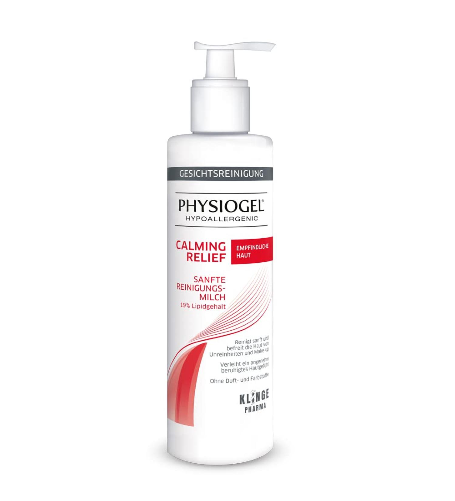Physiogel Calming Relief Gentle Cleaning Milk 200ml | Soothing Facial Cleanser for Sensitive Skin | Removes Makeup & Impurities | New Packaging - Buy Online on GoSupps.com