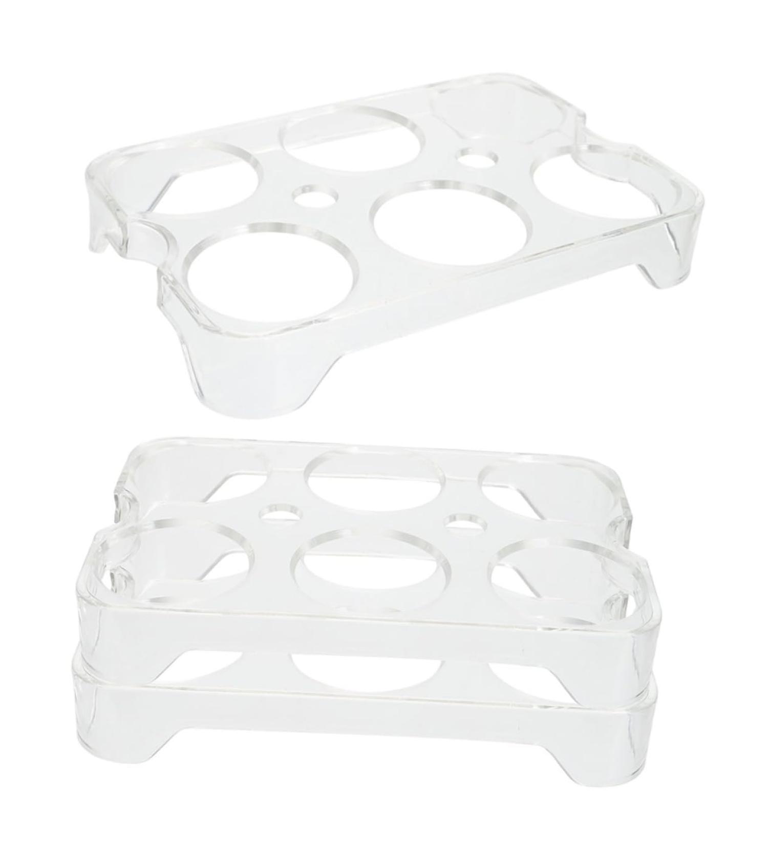 Hohopeti 3pcs Egg Storage Box Eggs Refrigerator Egg Storage Racks Plastic Egg Racks Egg Holder Tray Household - Buy Online on GoSupps.com