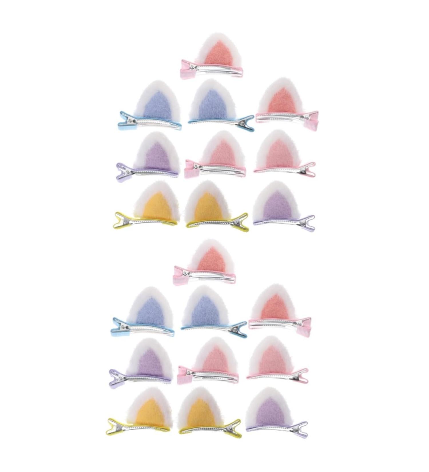 minkissy 10 Pairs Children's Hairpin Cosplay Hair Clips Hair Stuff for Girls Kawaii Ears Hair Clip Kids Hair Accessories Plush Cat Ear Hairpins Stainless Steel Girl Child Kitten Animal - Buy Online on GoSupps.com