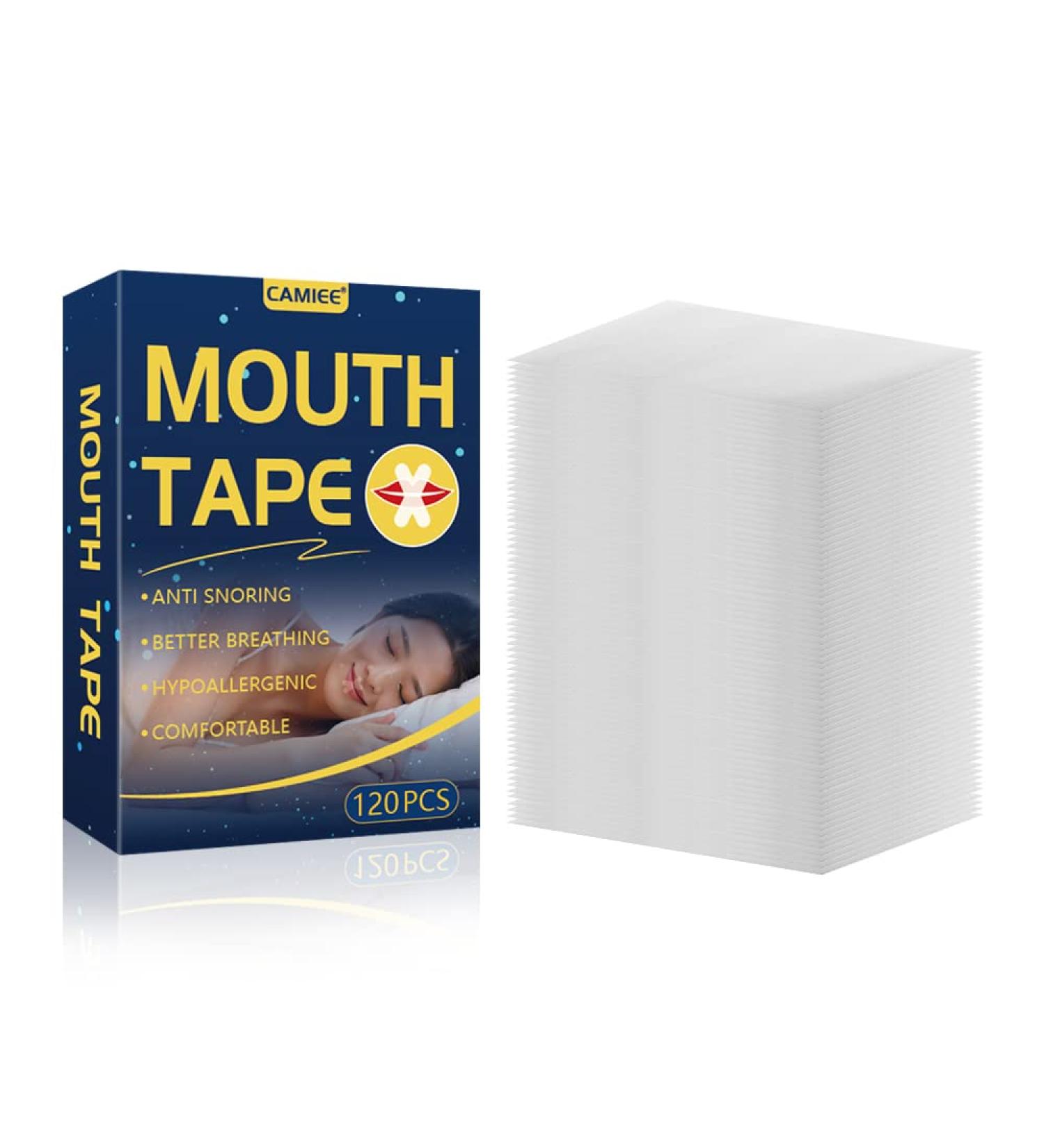 120 PCS Snore Reducing Mouth Tape for Sleeping - Stop Snoring with Sleep Tape - Buy Online on GoSupps.com