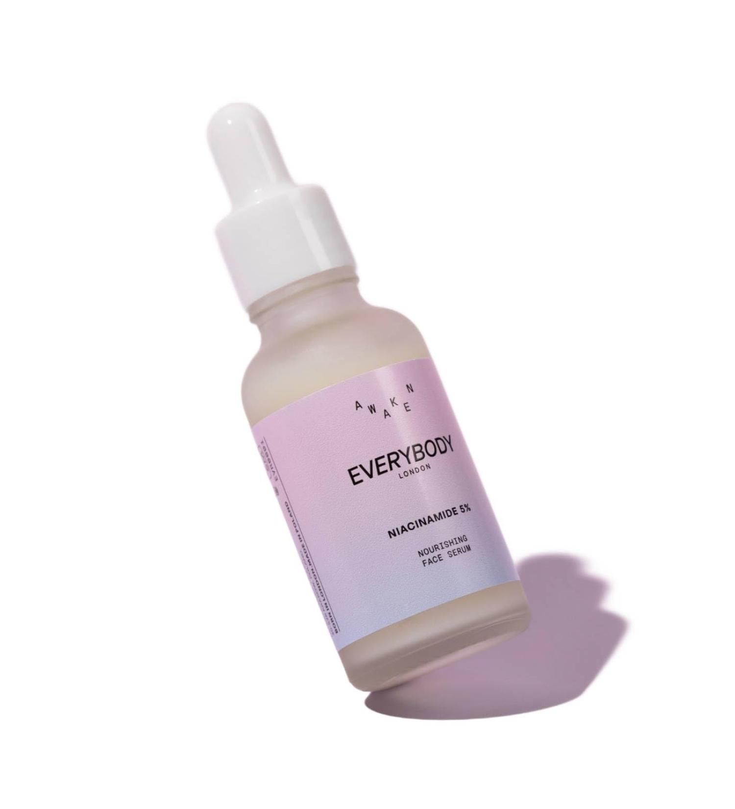 EVERYBODY LONDON AWAKEN facial serum with Niacinamide 5 vitamin E nourishing and regenerating - Buy Online on GoSupps.com