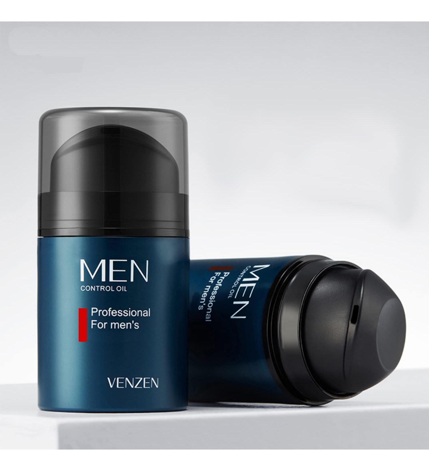 VENZEN Men Control Oil Facial Cleanser - Moisturizing Anti-Acne & Anti-Aging Toner for Dry Skin | 50g/1.76oz - International Shipping - Buy Online on GoSupps.com