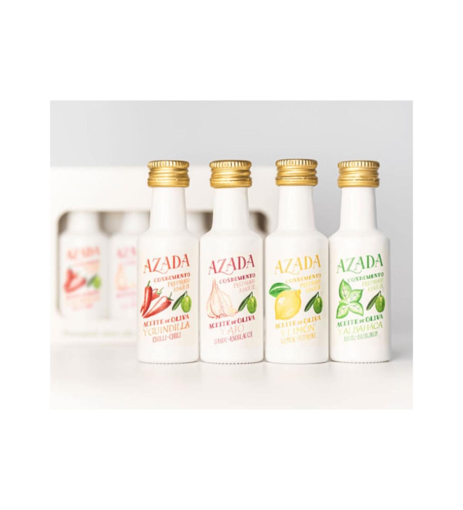 Azada set of flavoured Oilve Oils 4 x 20ml
