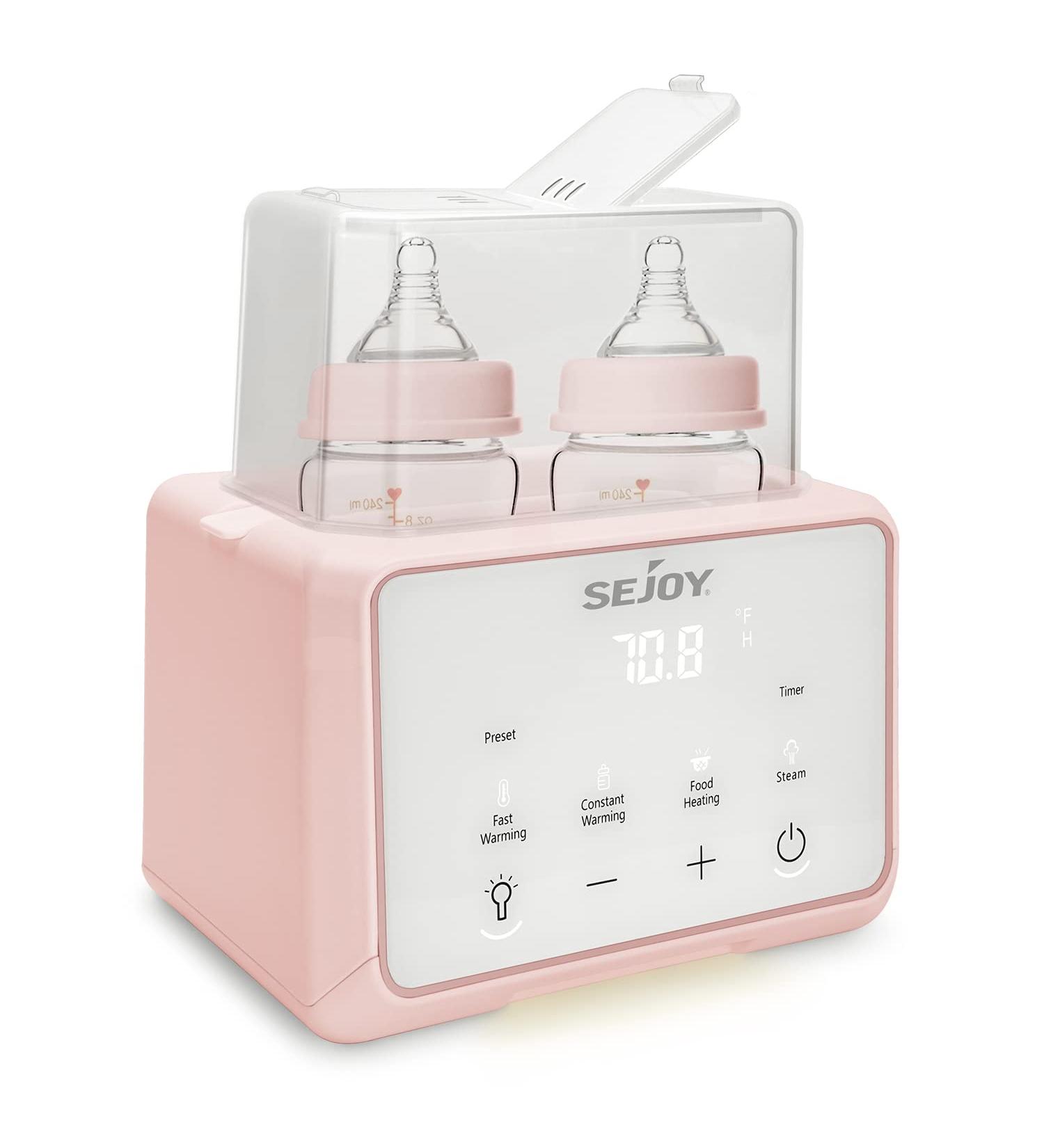 6-in-1 Baby Bottle Warmer in Pink | Breastmilk & Formula Milk Warmer | Baby Food Heating - Buy Online on GoSupps.com